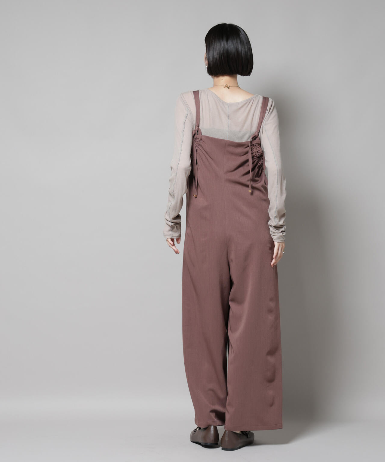 ギャザーデザインサロペットパンツ 6735219310