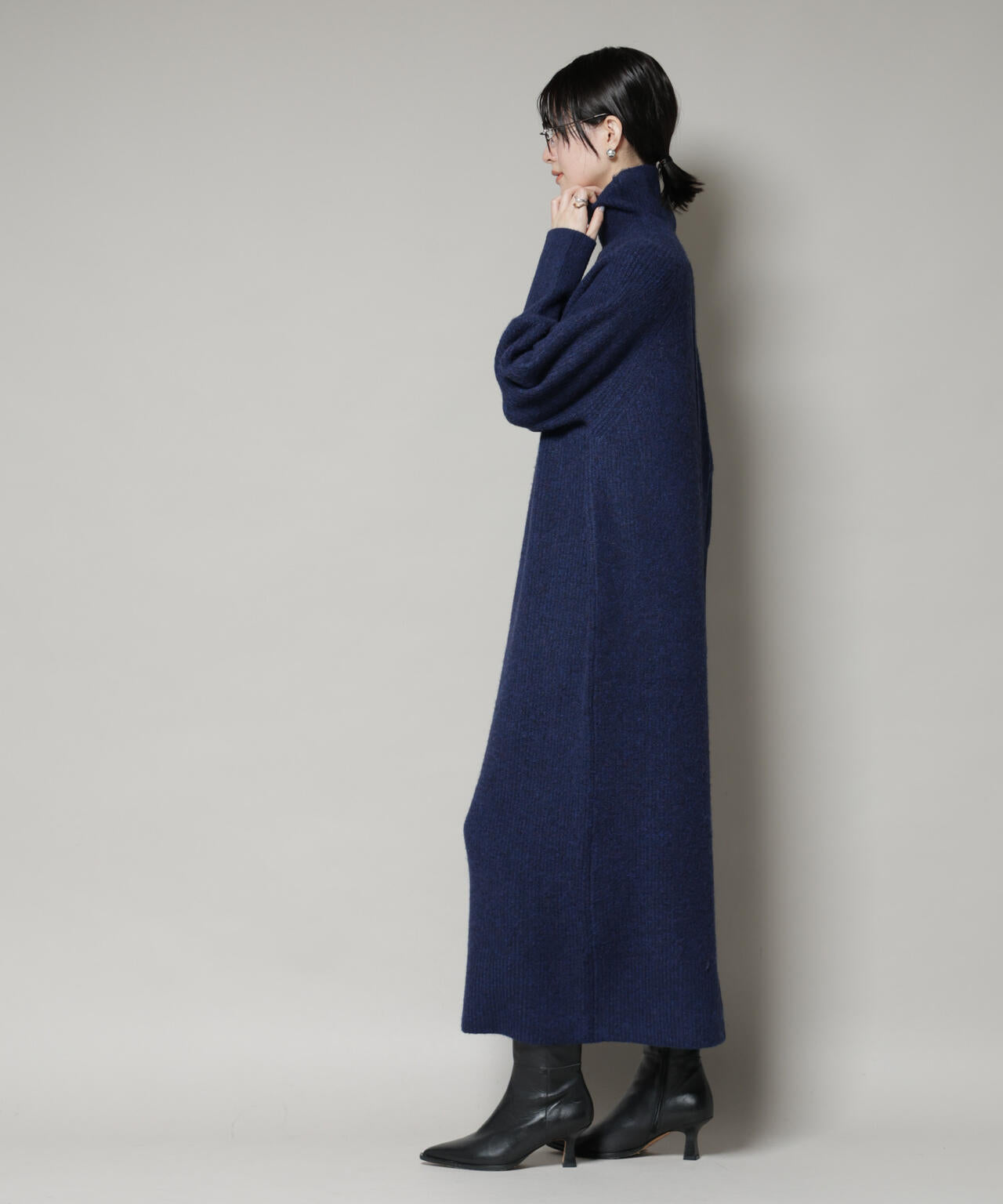 サンローラン　未使用　ボディコン タートル　ワンピース　紺 楽天市場】サンローラン 中古（ワンピース｜レディースファッション