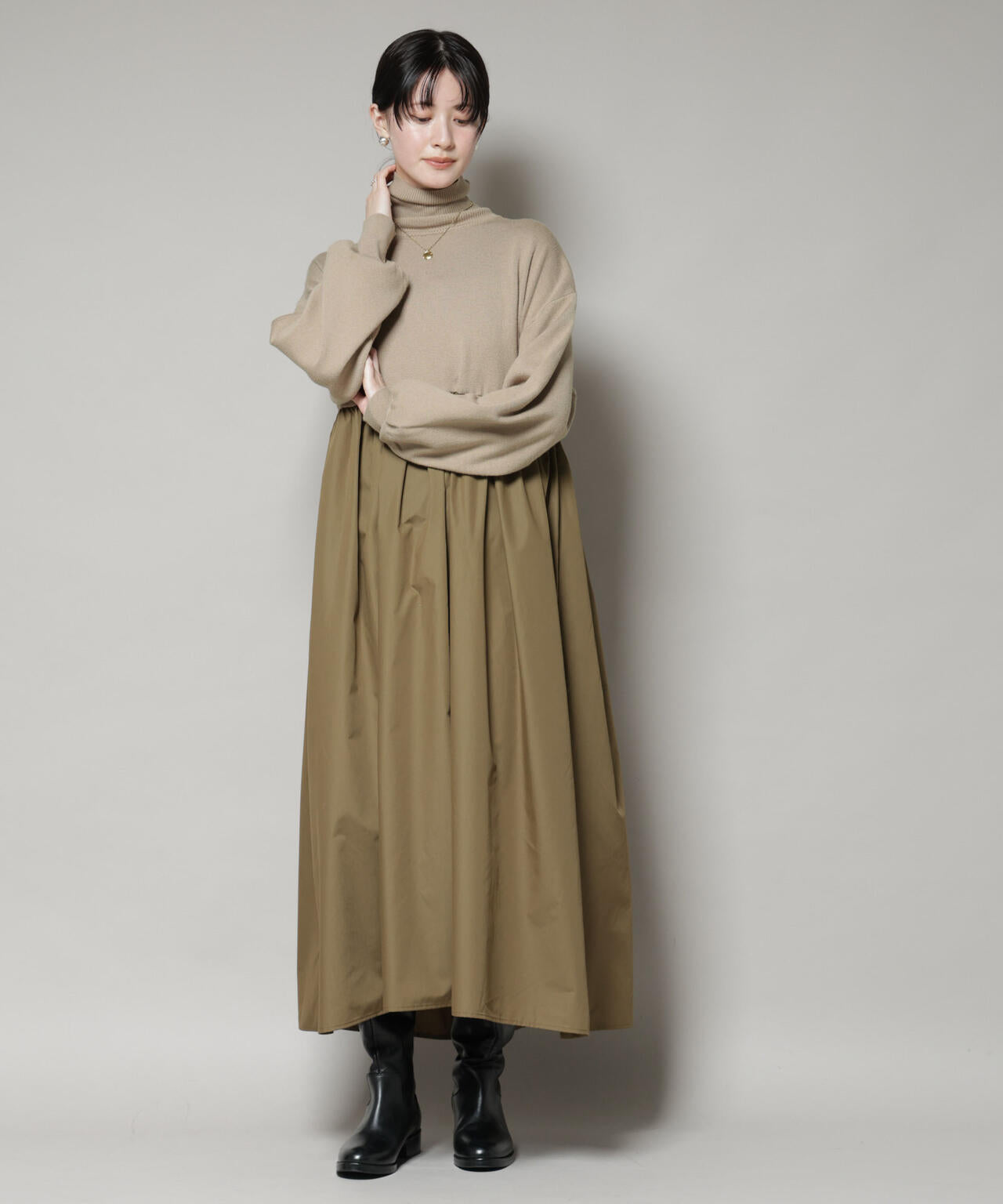 【新品タグ付き】モラビト　リブニット　ノーカラージャケット　ドッキング　異素材 シンピンタグツキ】モラビト リブニット ノーカラージャケット