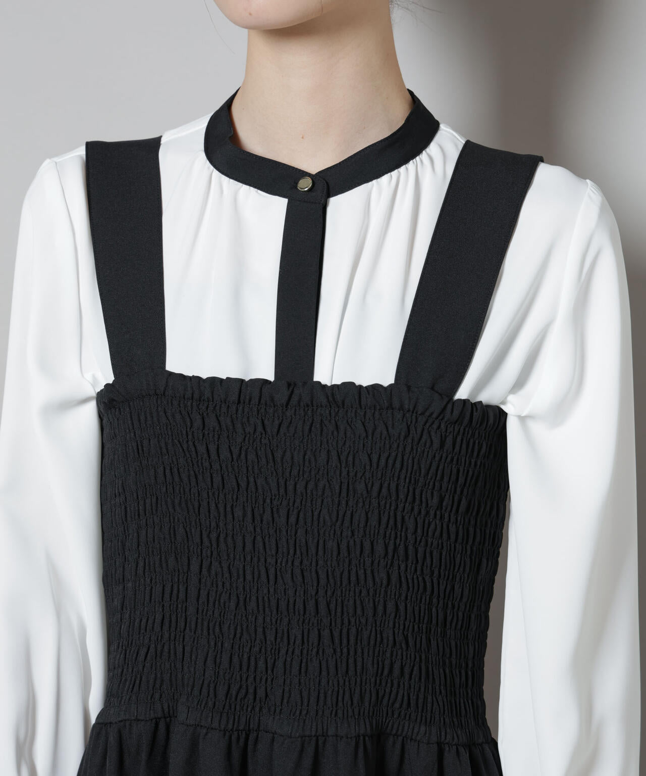 シャーリングサロペット 6735219317