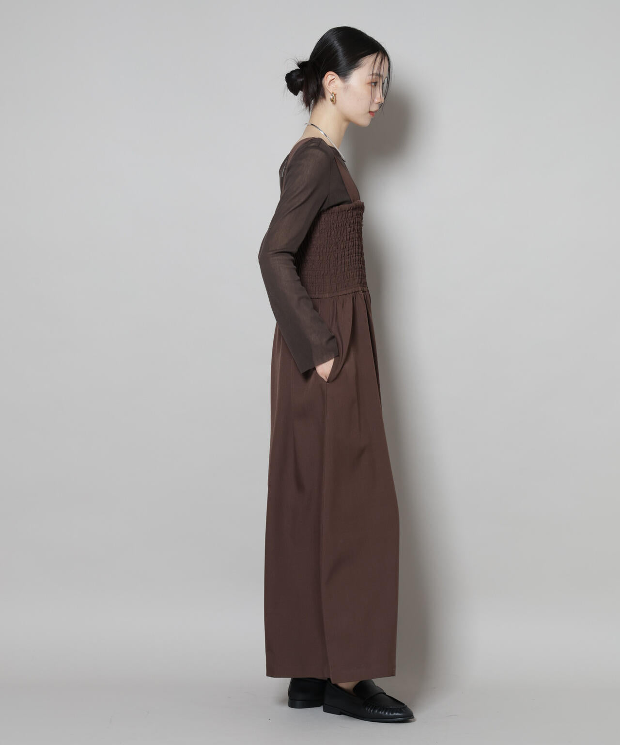 シャーリングサロペット 6735219317