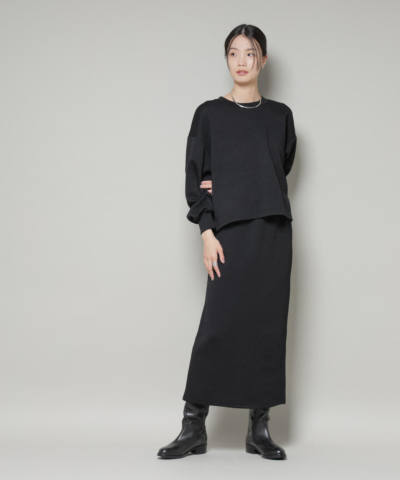 ジャガード カット セットアップ