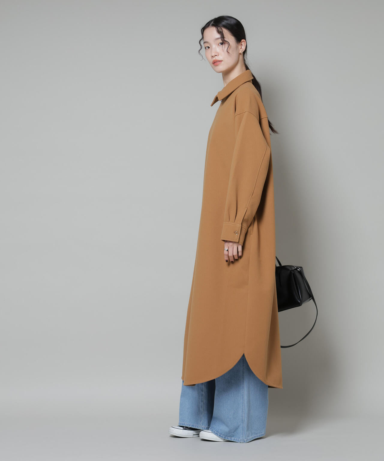 ソフトメルトン ジャージー ハーフジップ ワンピース