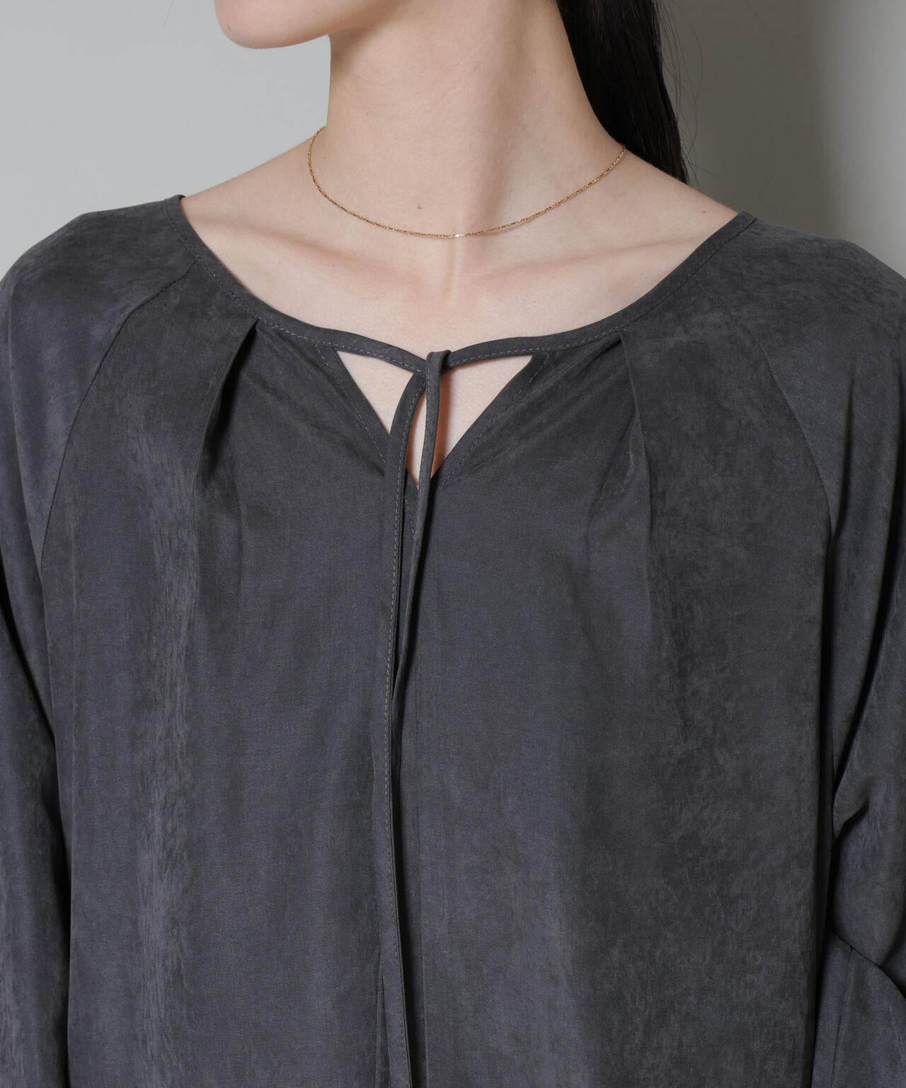 取り外し可能ラッフルカラー付きピーチフレアワンピース 6735219329