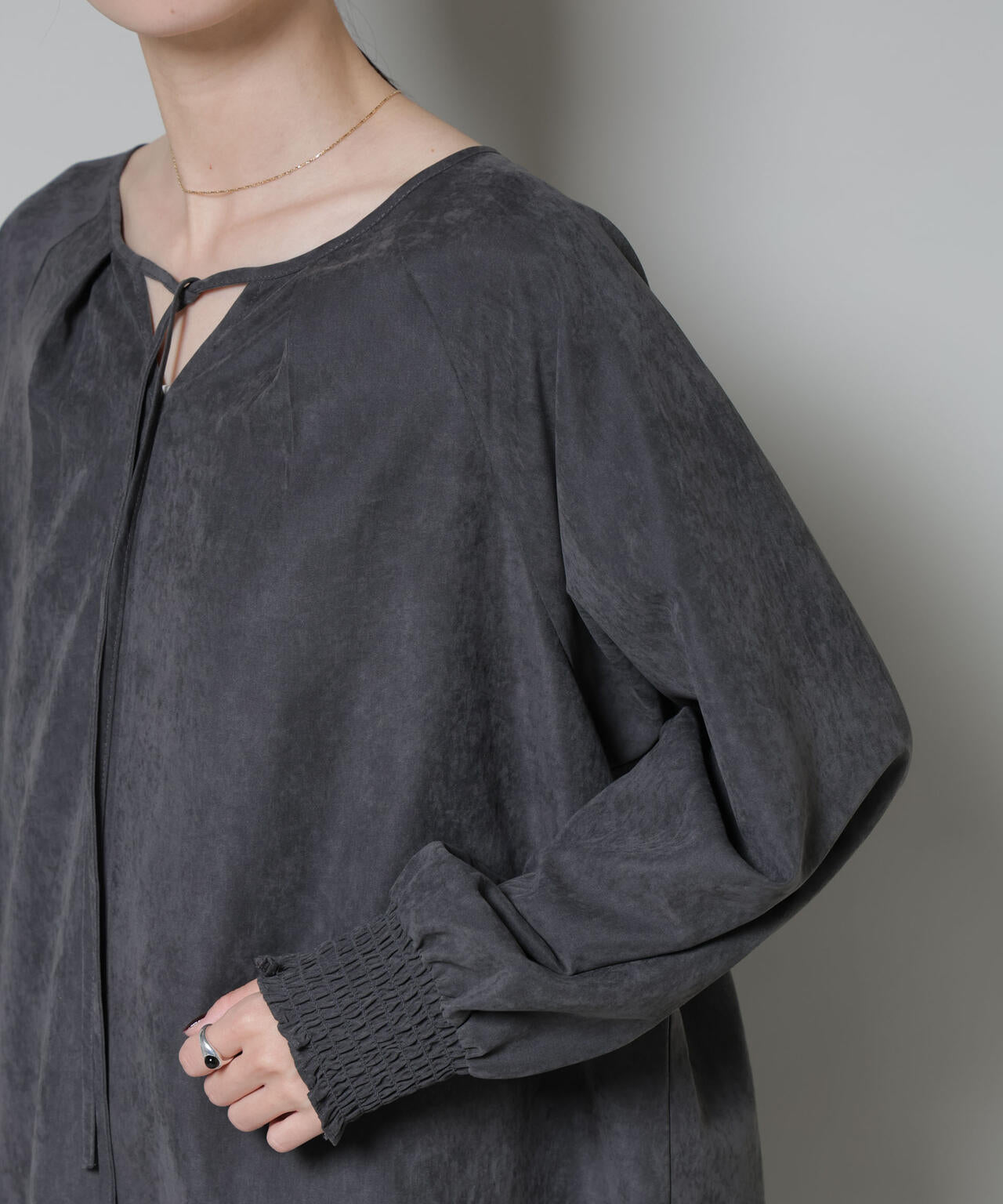 取り外し可能ラッフルカラー付きピーチフレアワンピース 6735219329