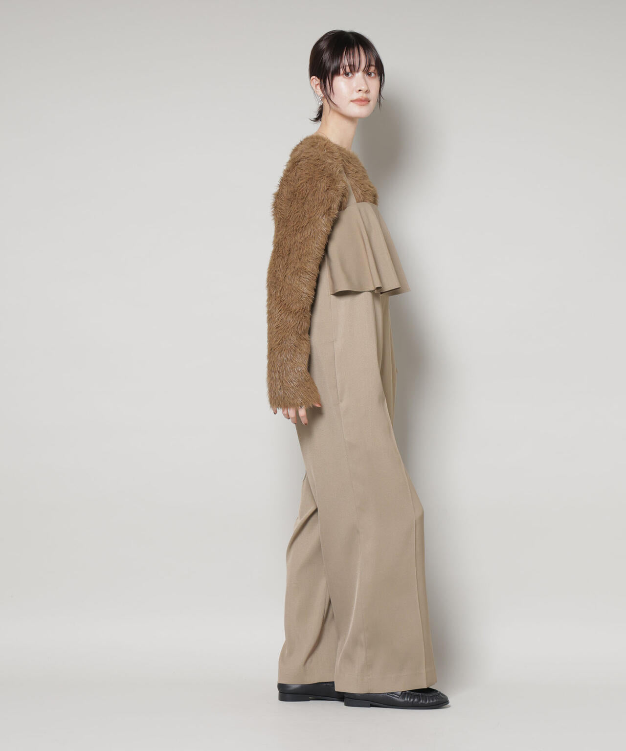 フロントフリルサロペットパンツ 6735219330