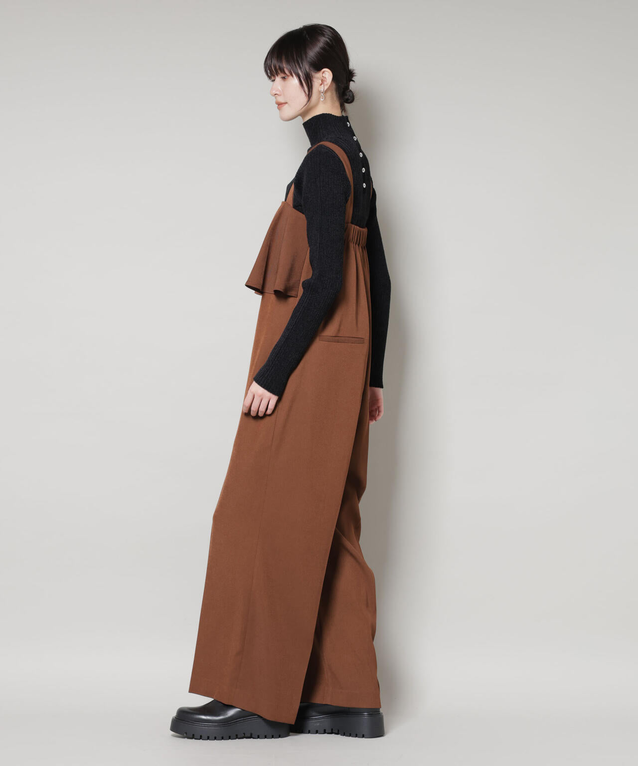 フロントフリルサロペットパンツ 6735219330