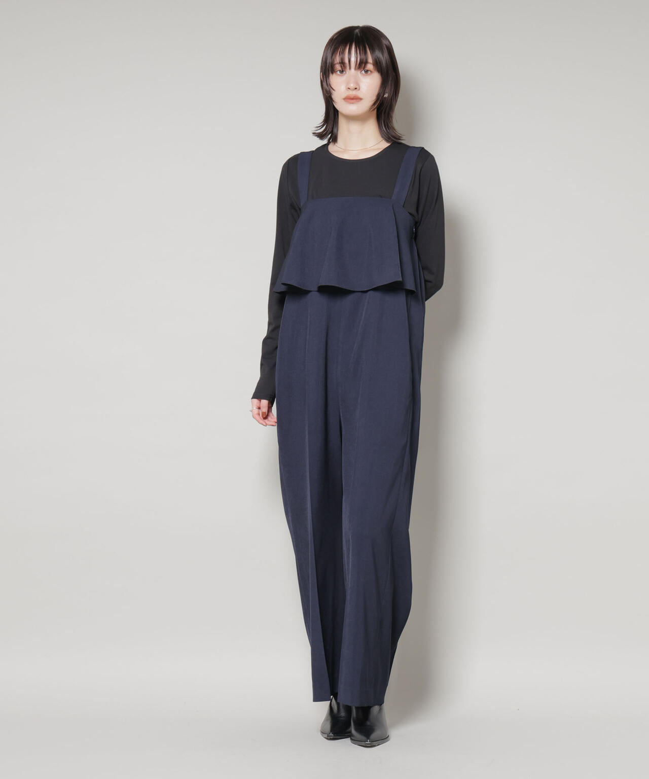 フロントフリルサロペットパンツ 6735219330