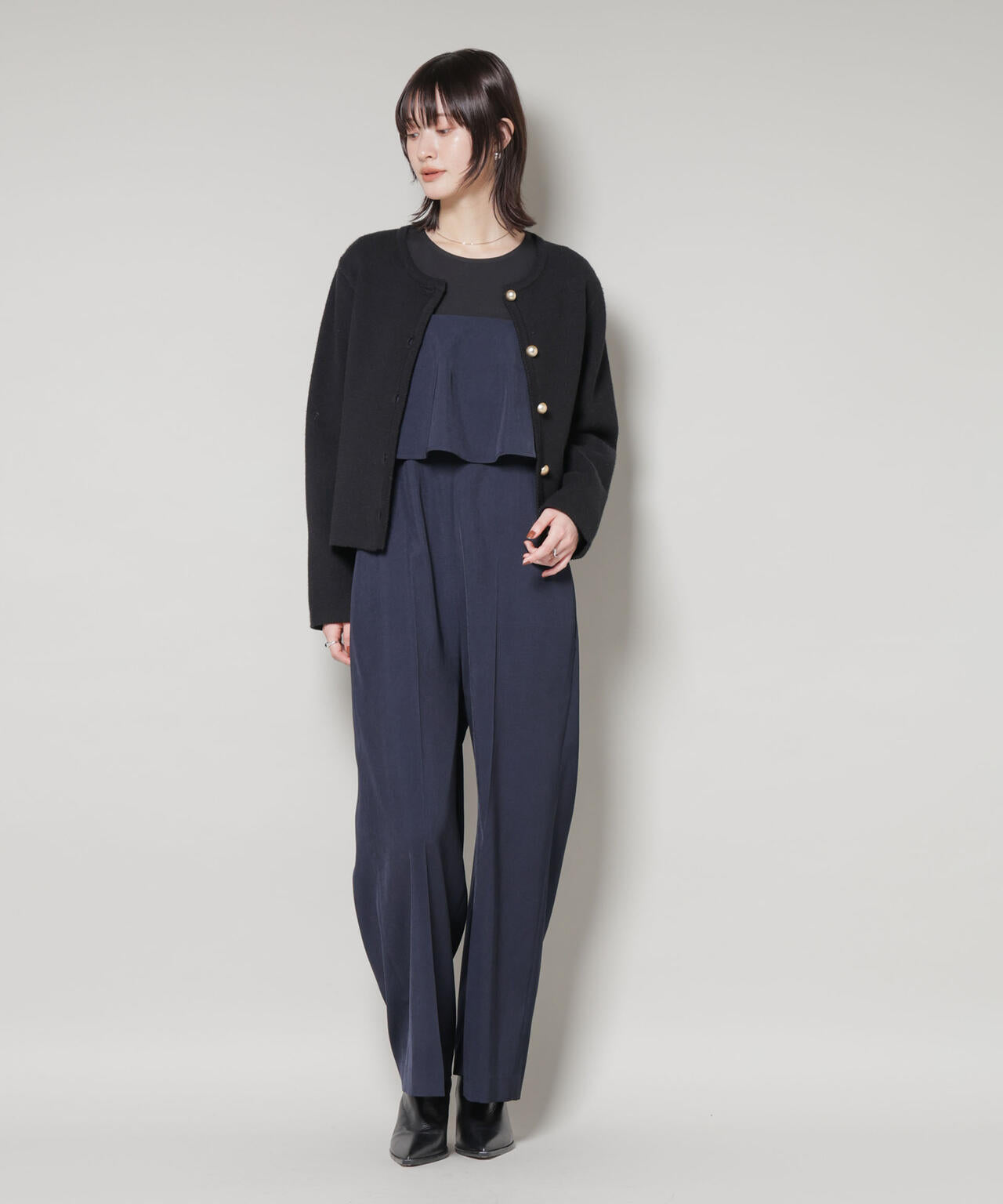 フロントフリルサロペットパンツ 6735219330