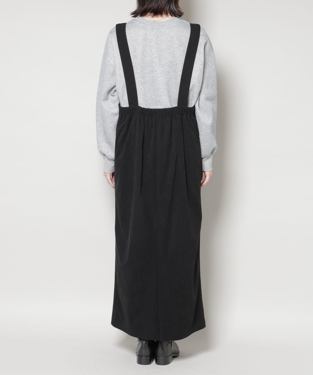 ストレッチ起毛ジャンパースカート(セットアップ可) 6735219331