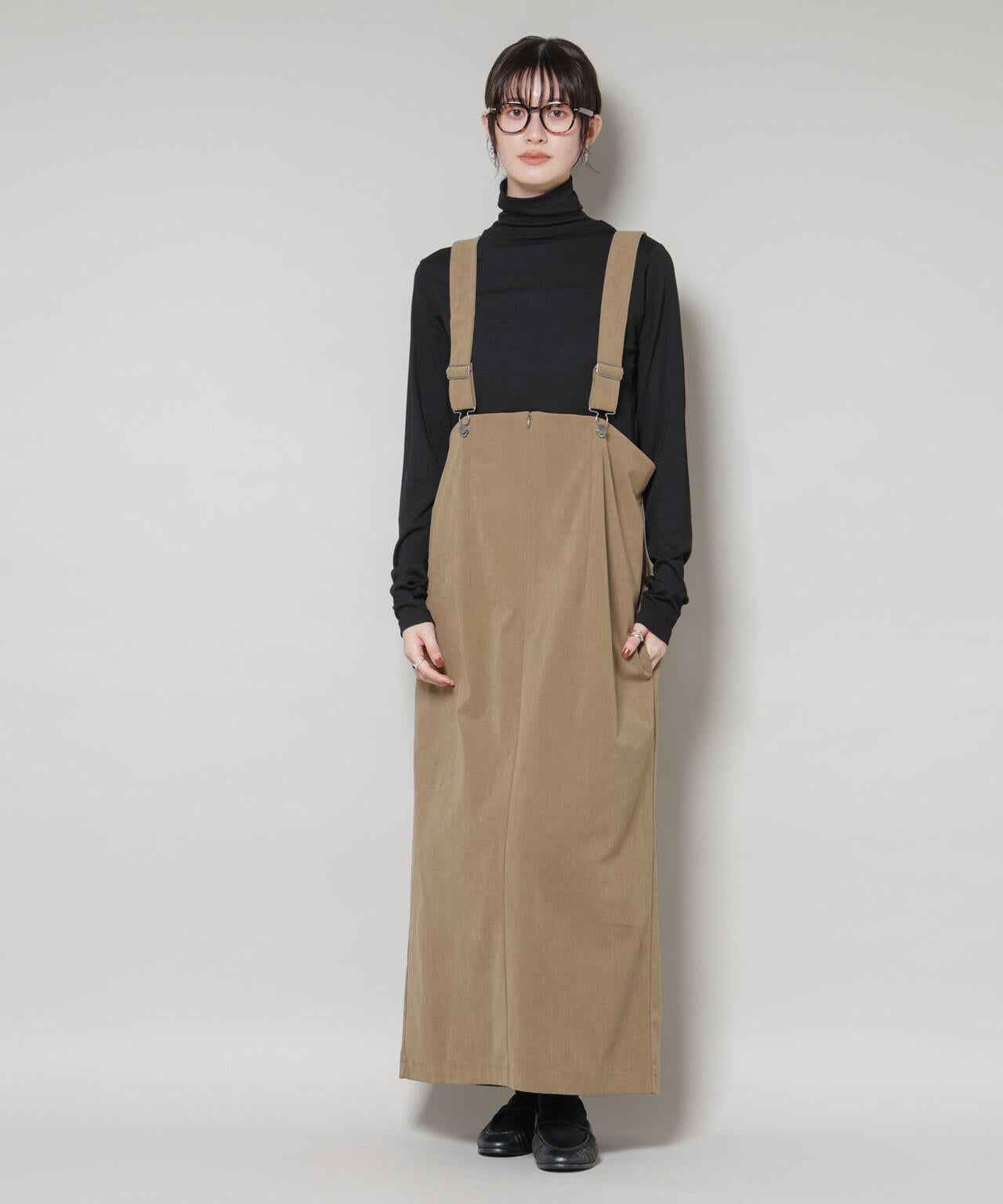 古布大好き♪前開きジャンパースカート① ストレッチ起毛 ジャンパースカート ( セットアップ 可)