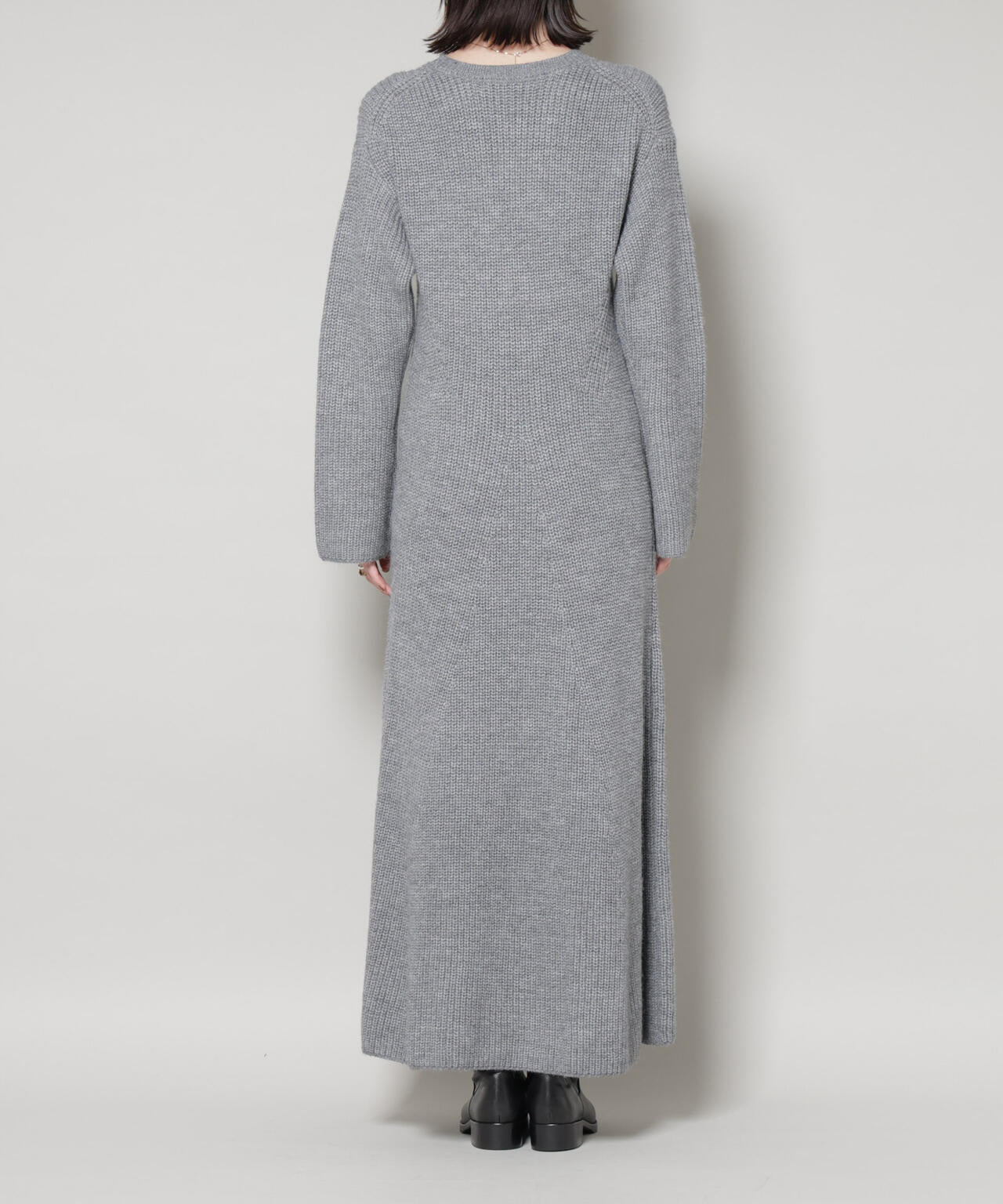 片畦フレアニットワンピース 6735219332