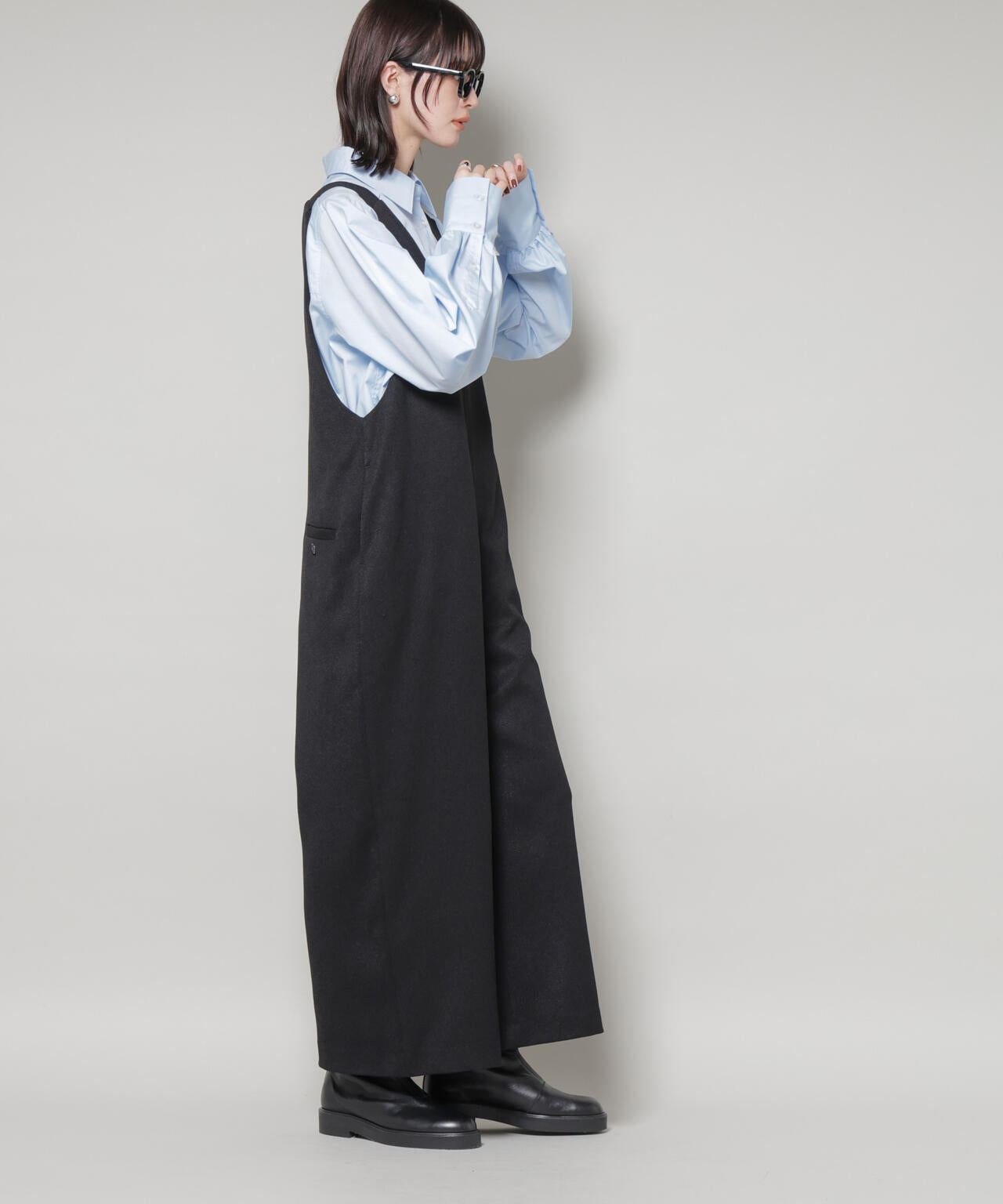 Vネックオールインワン 6735219333