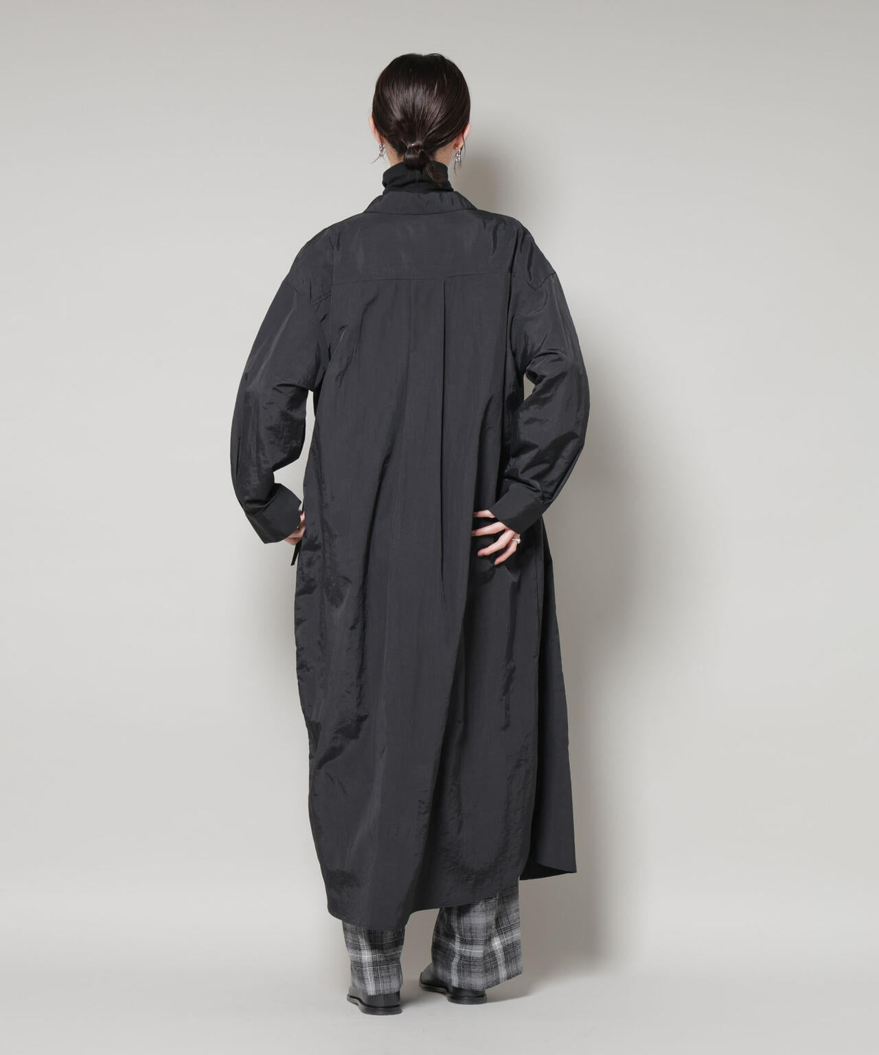 ナイロンタッサードロストシャツワンピース 6735219334