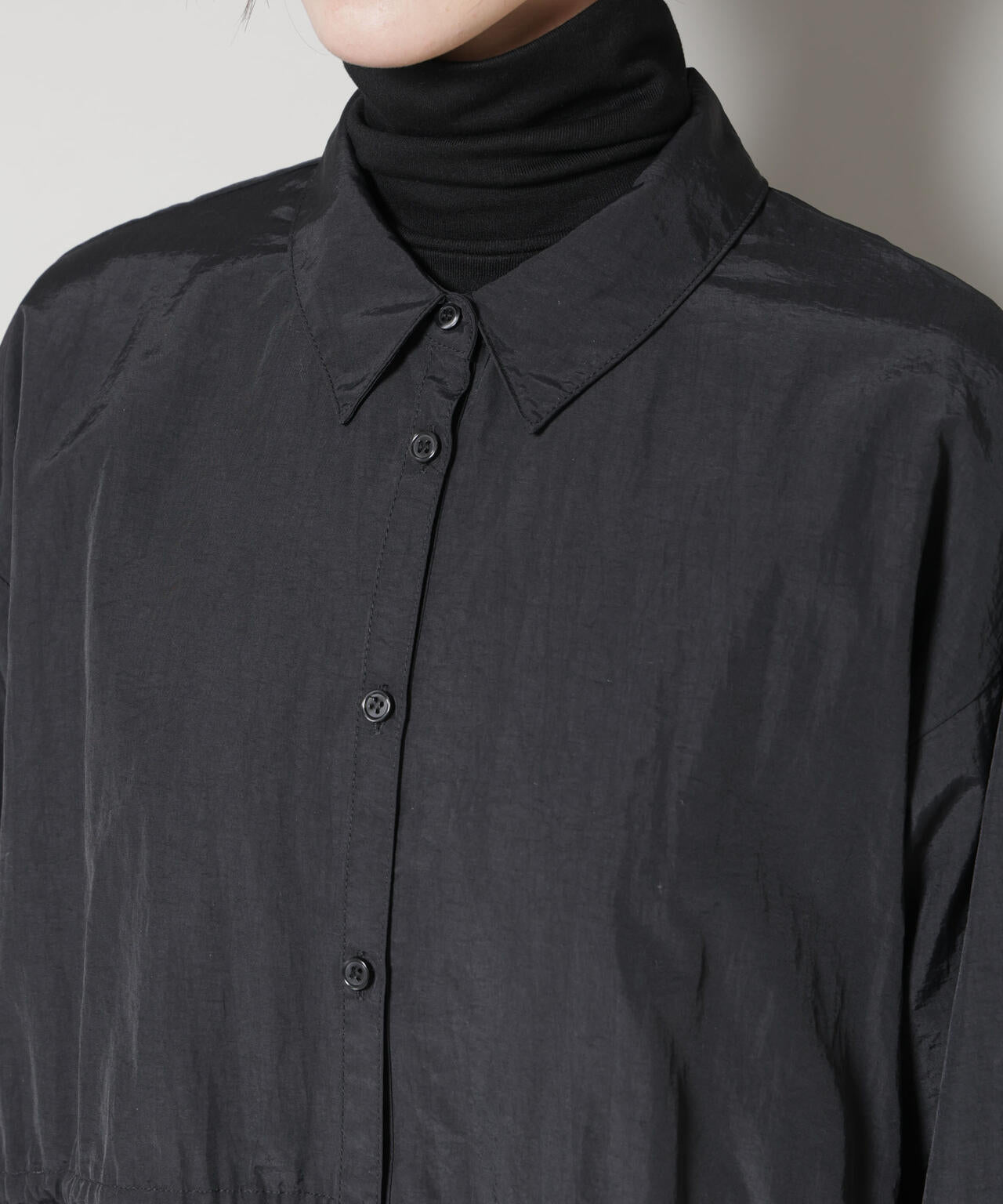 ナイロンタッサードロストシャツワンピース 6735219334