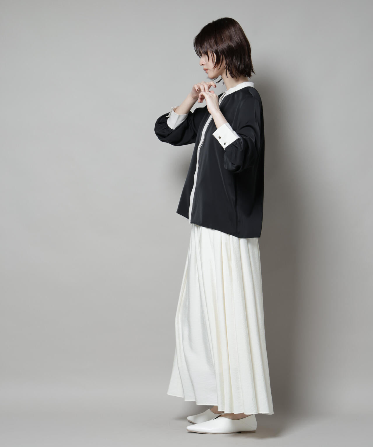 TOGA ARCHIVES トーガ バイカラーブラウス 楽天市場】TOGA ARCHIVES Flocky print shirt トーガ トップス