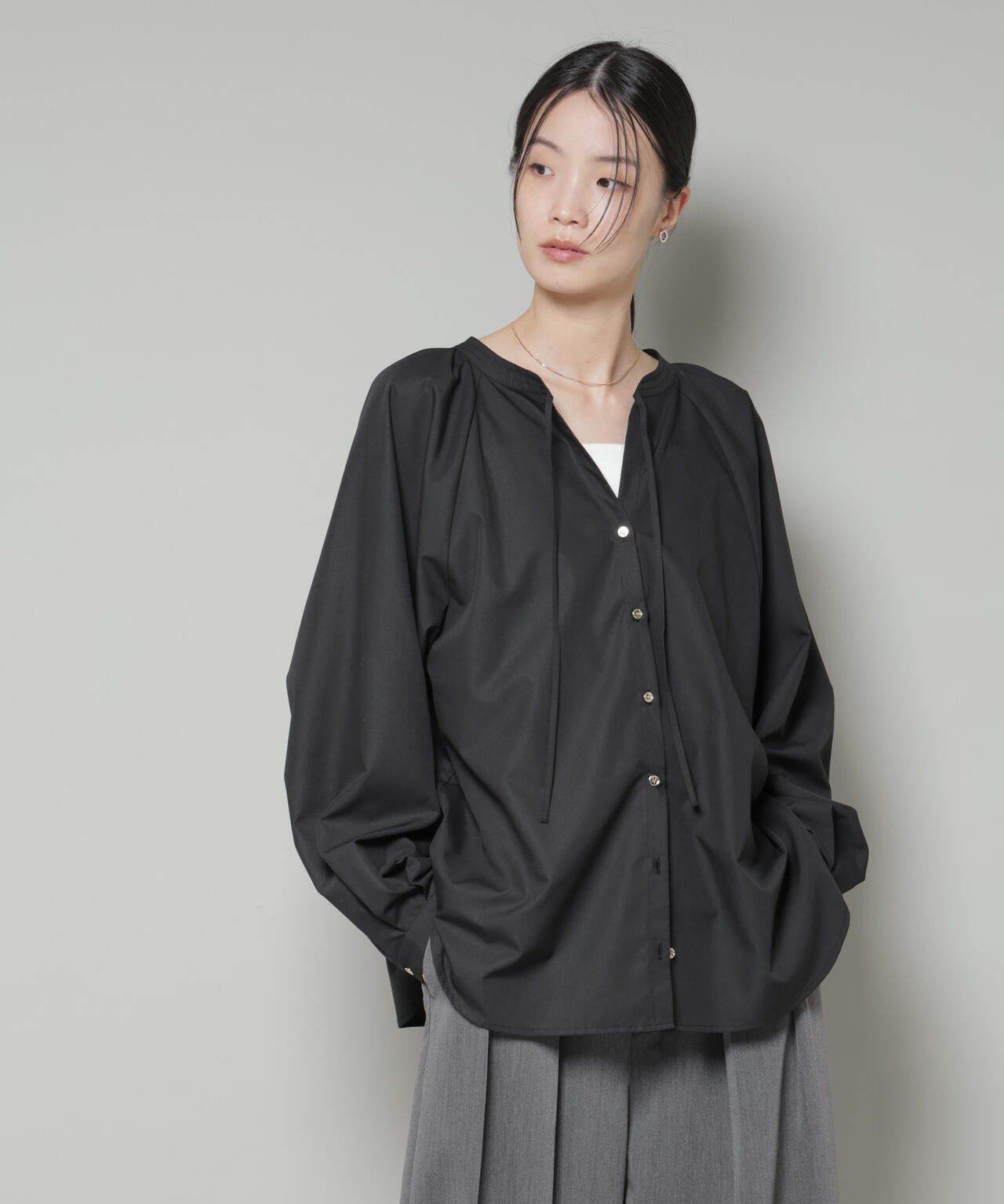 UNUSEDラグランスリーブカットソー ブラック/グレー 別注】＜GOOD ROCK SPEED＞FORD ラグランスリーブ カットソー（Tシャツ