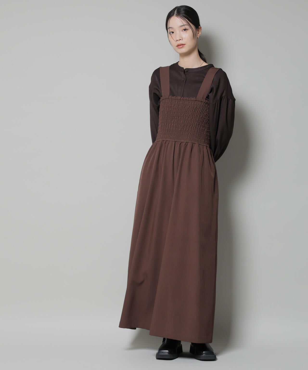 ブラウンリブ編みハイウエストヨガウェアセット ブラウンリブ編みハイウエストヨガウェアセット ブラウンリブ編みハイ