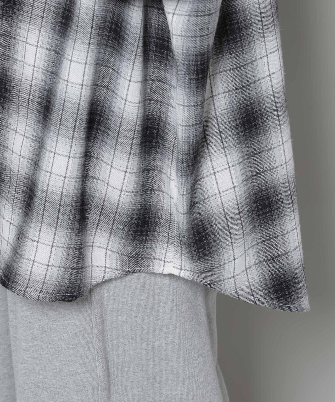 オーバーサイズチェックシャツ 6735220316