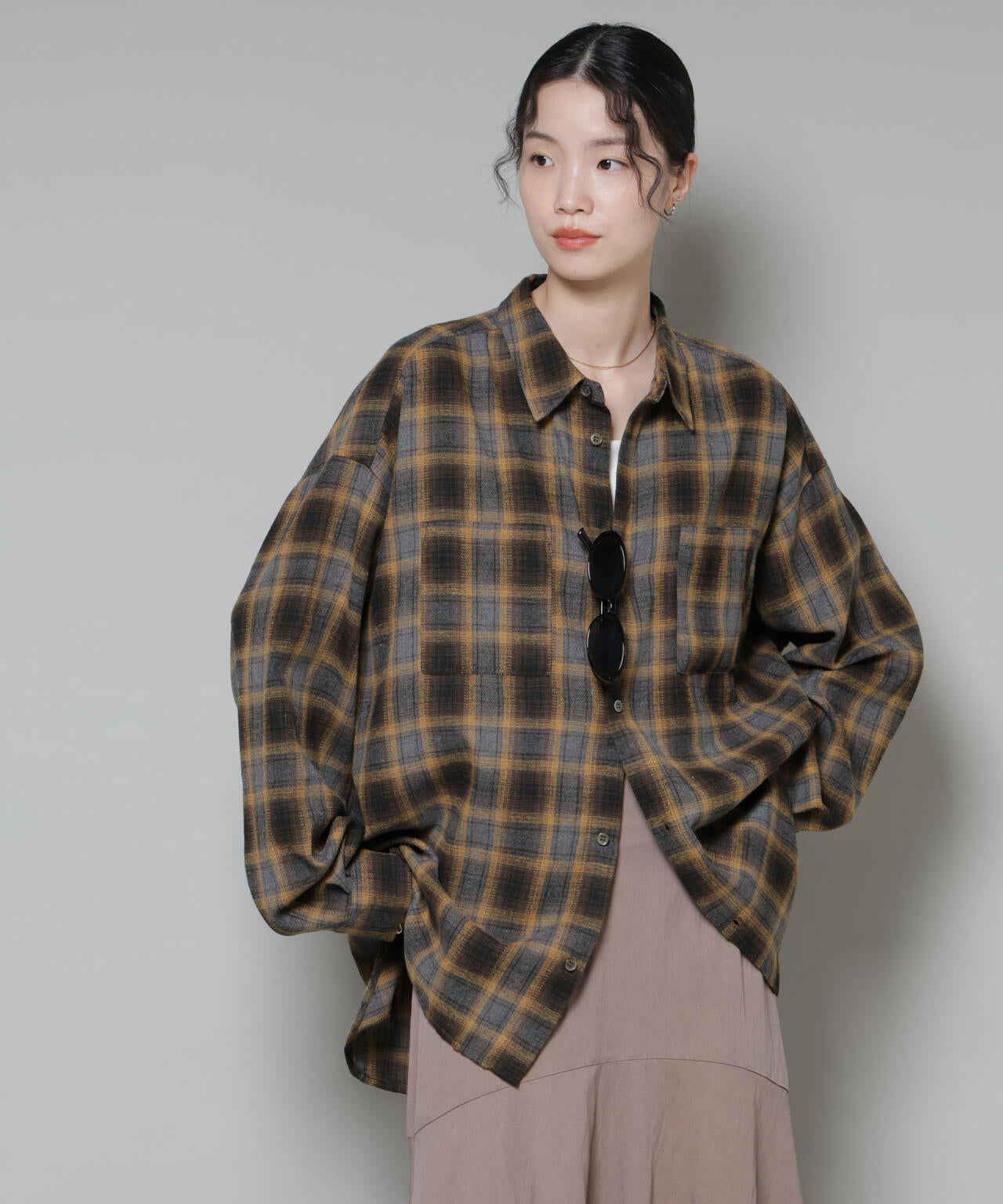 マルチウェイオーバーシャツ　チェック　完売品 マルチウェイチェックオーバーシャツ | titivate