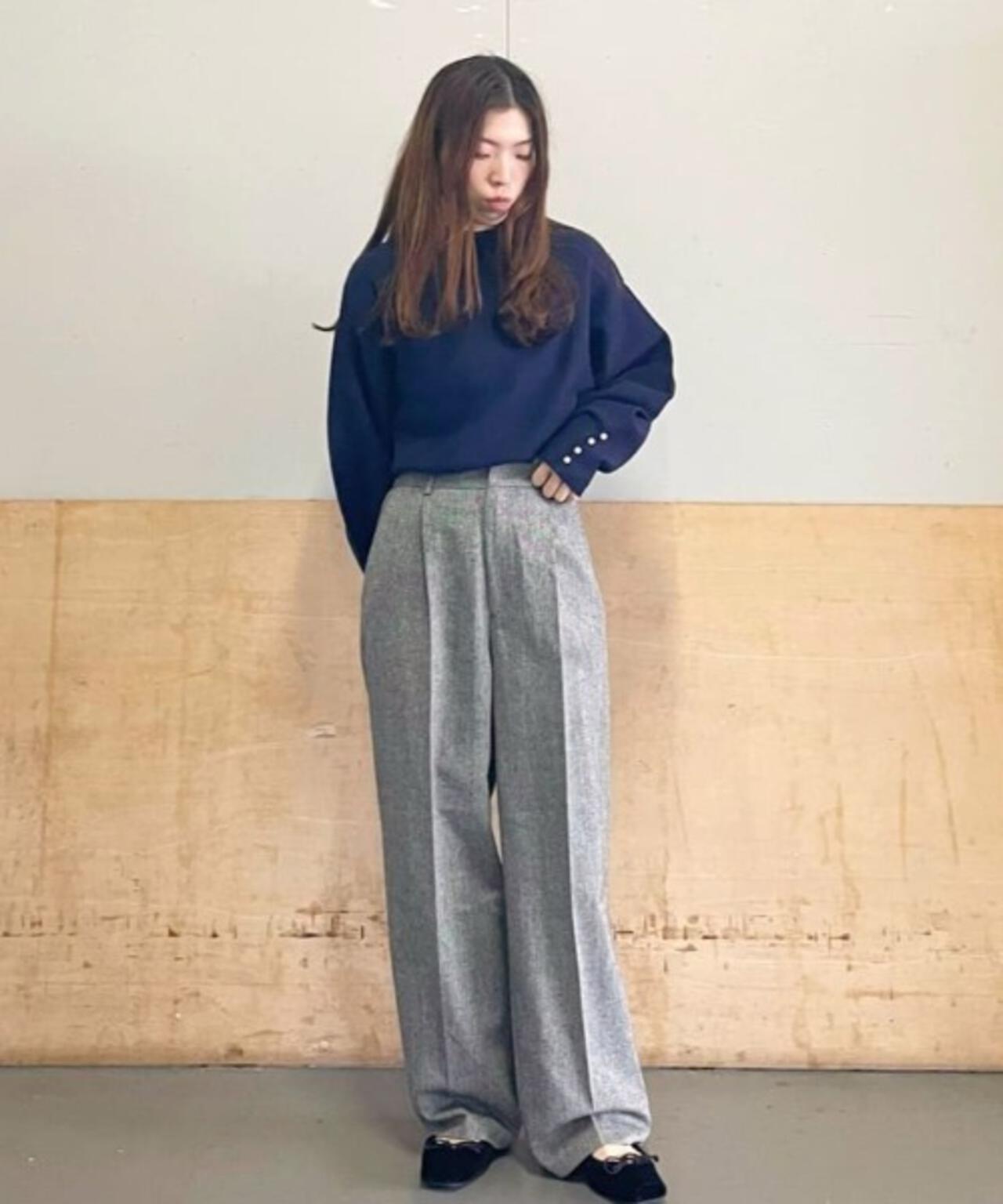 ミラノリブパールニットプルオーバー 6735222302