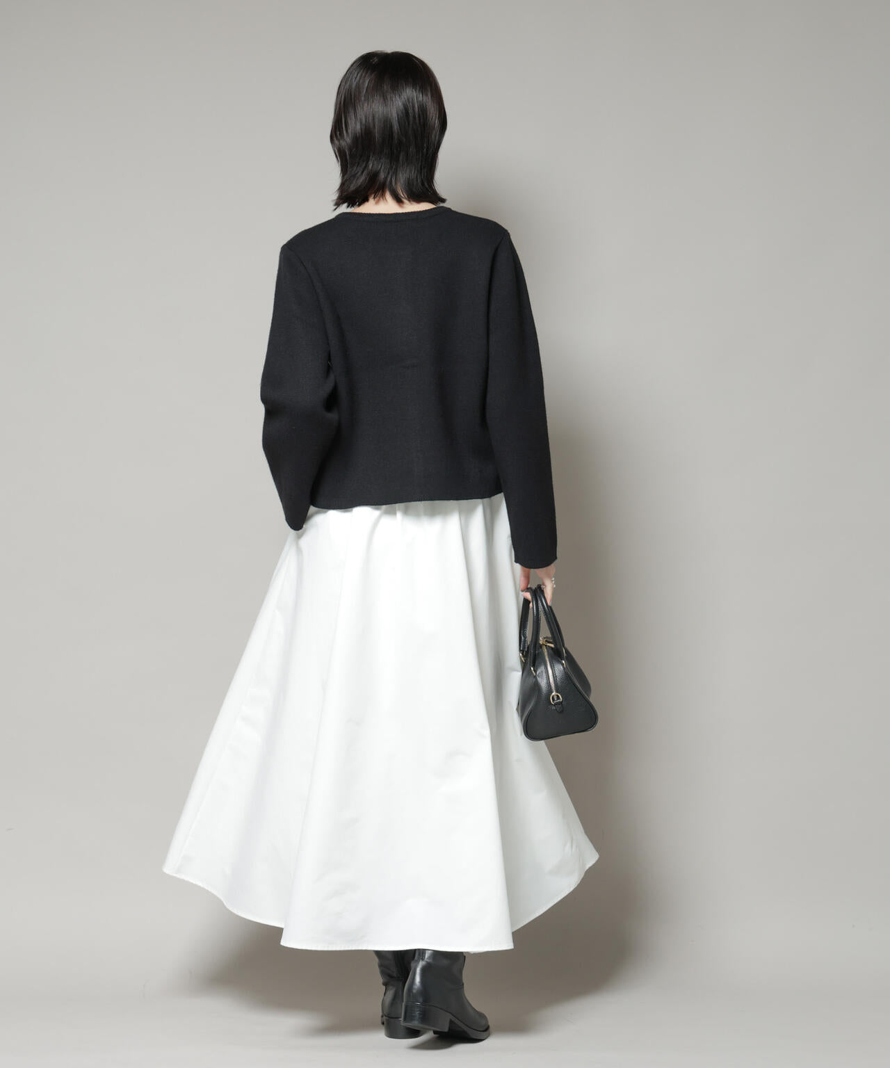 ミラノ リブ ニット ジャケット