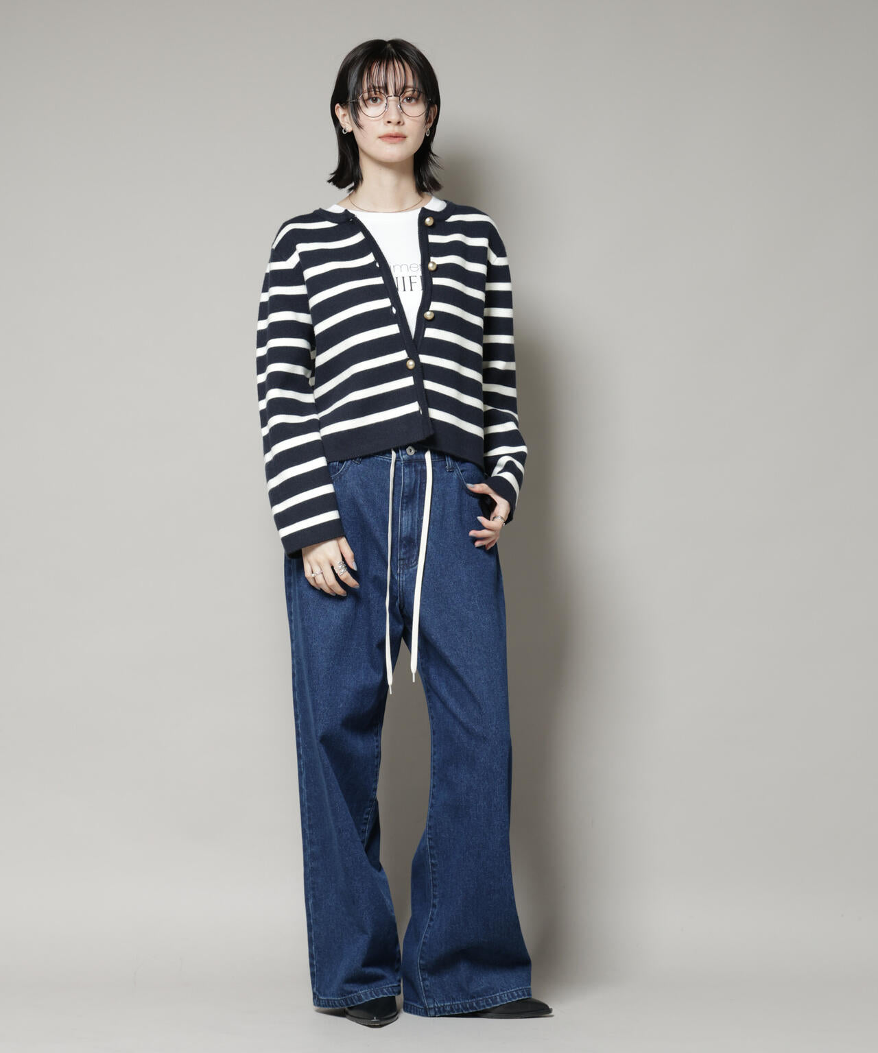 ミラノ リブ ニット ジャケット