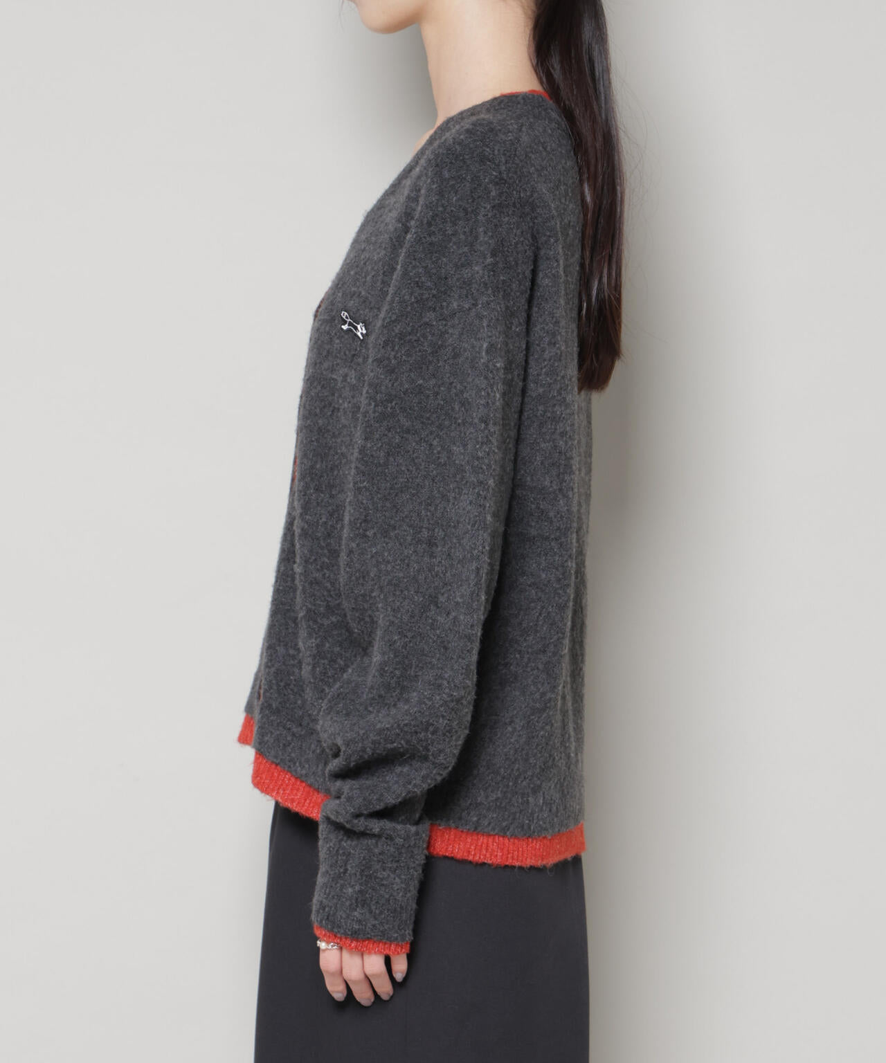PENNEYS 別注 TheFOX バイカラー Vネック カーディガン