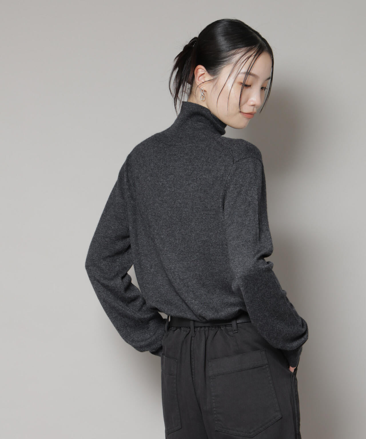 MUSE JUSPER タートルネックプルオーバー　カシミヤ混23AW MUSE de Deuxieme classe（ミューズデドゥーズィエムクラス）の