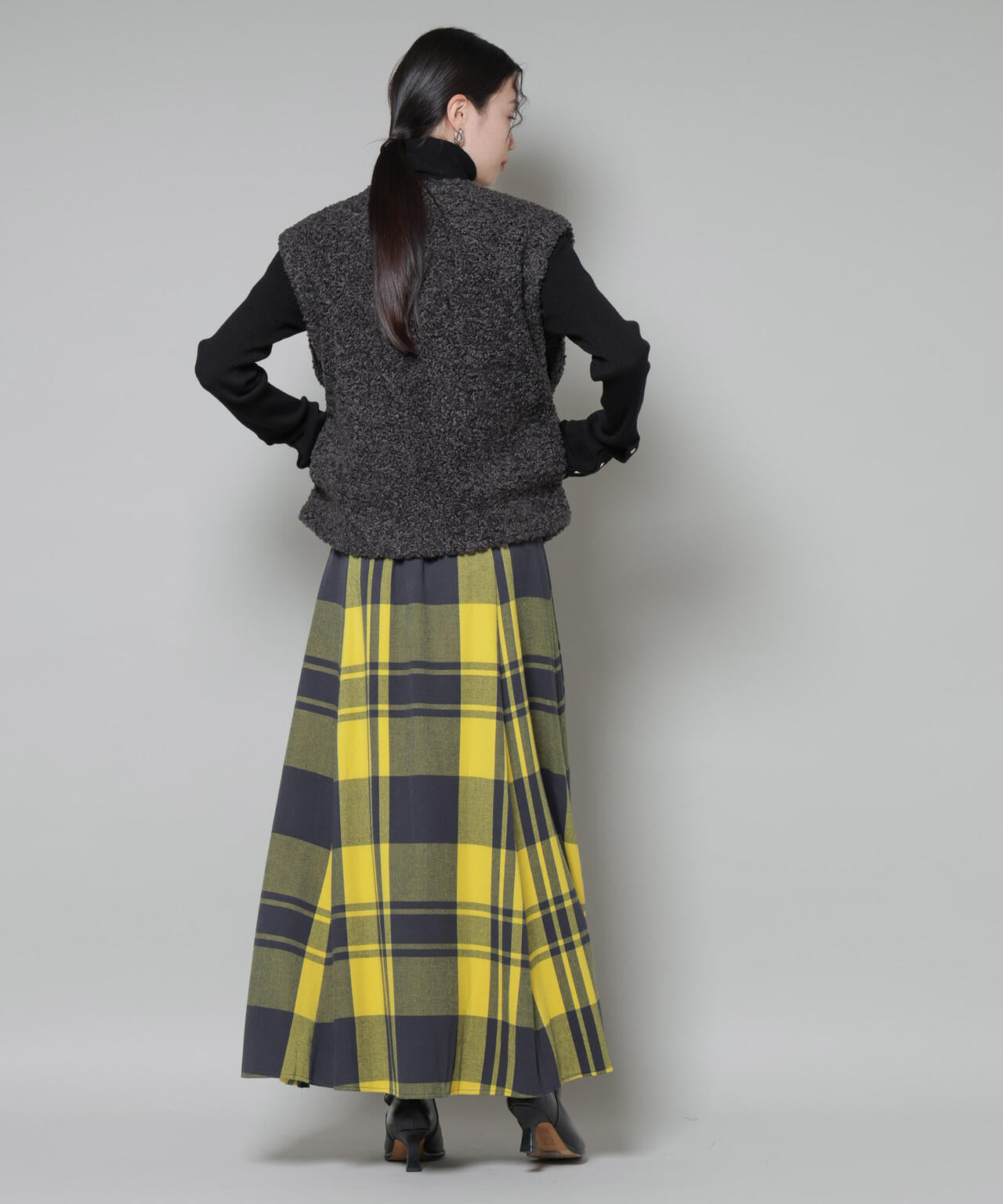 洗濯機洗可メタルボタンリブニット 6735222343