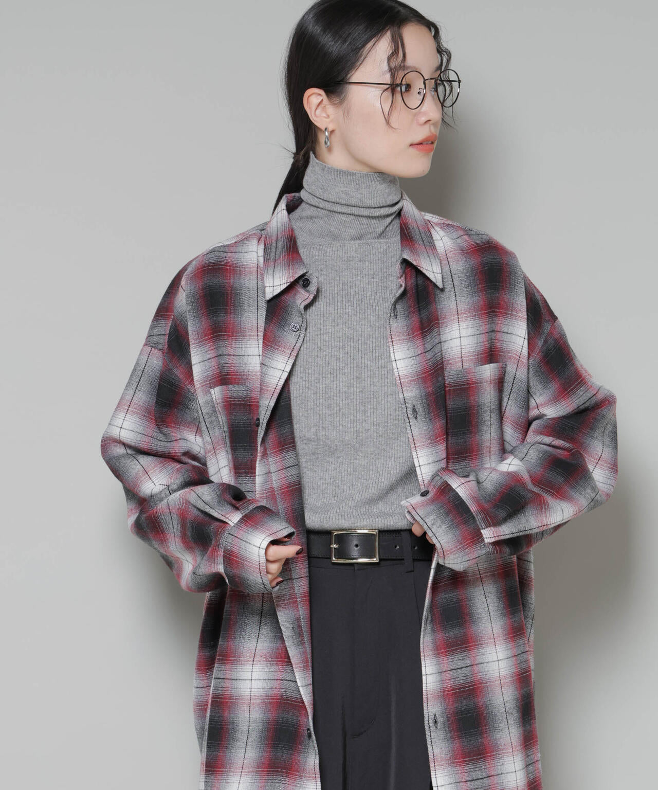 洗濯機洗可メタルボタンリブニット 6735222343