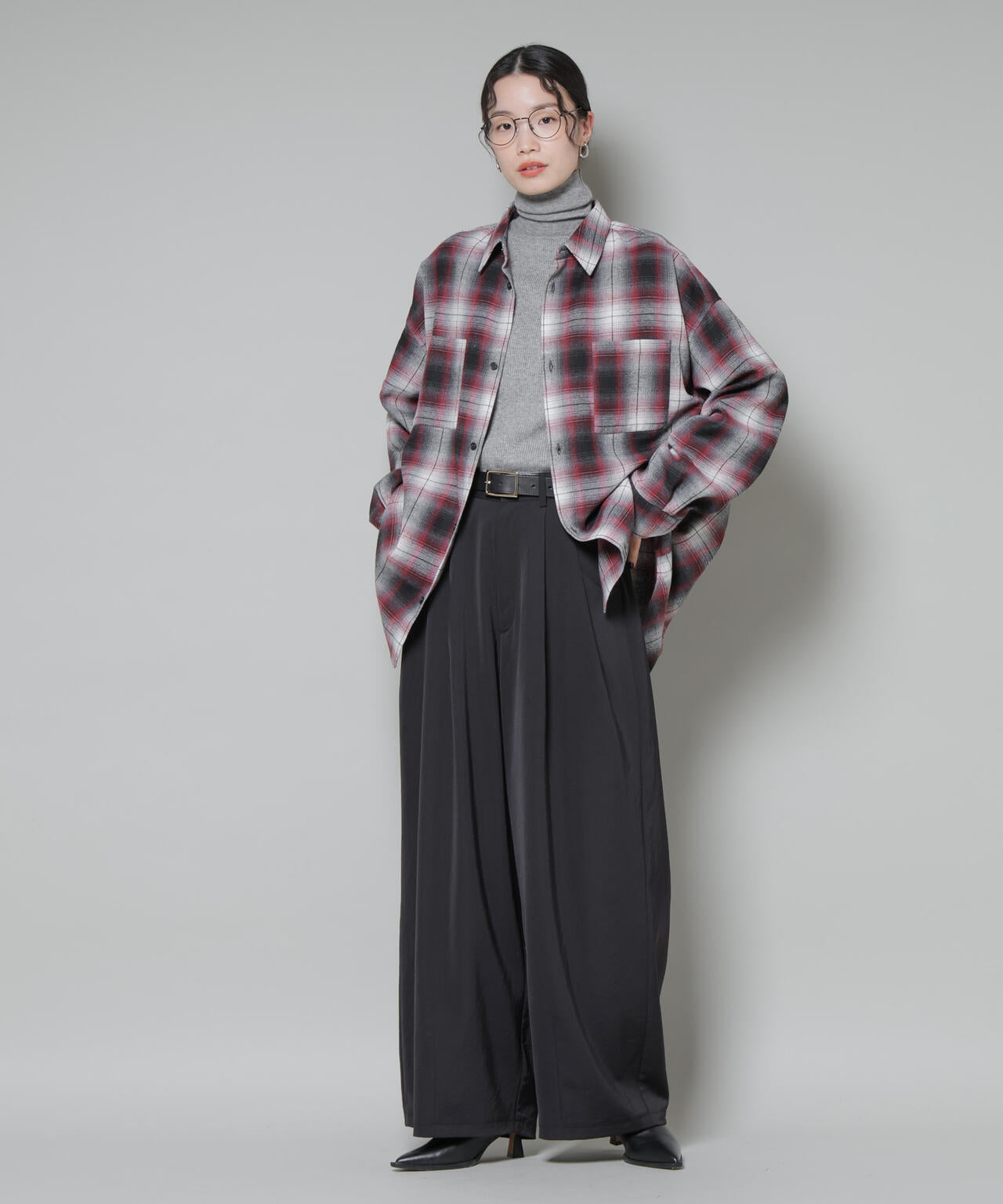 洗濯機洗可メタルボタンリブニット 6735222343