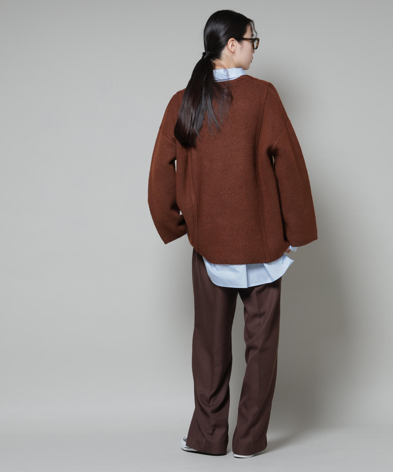 総針ニットジャケットカーディガン 6735222349