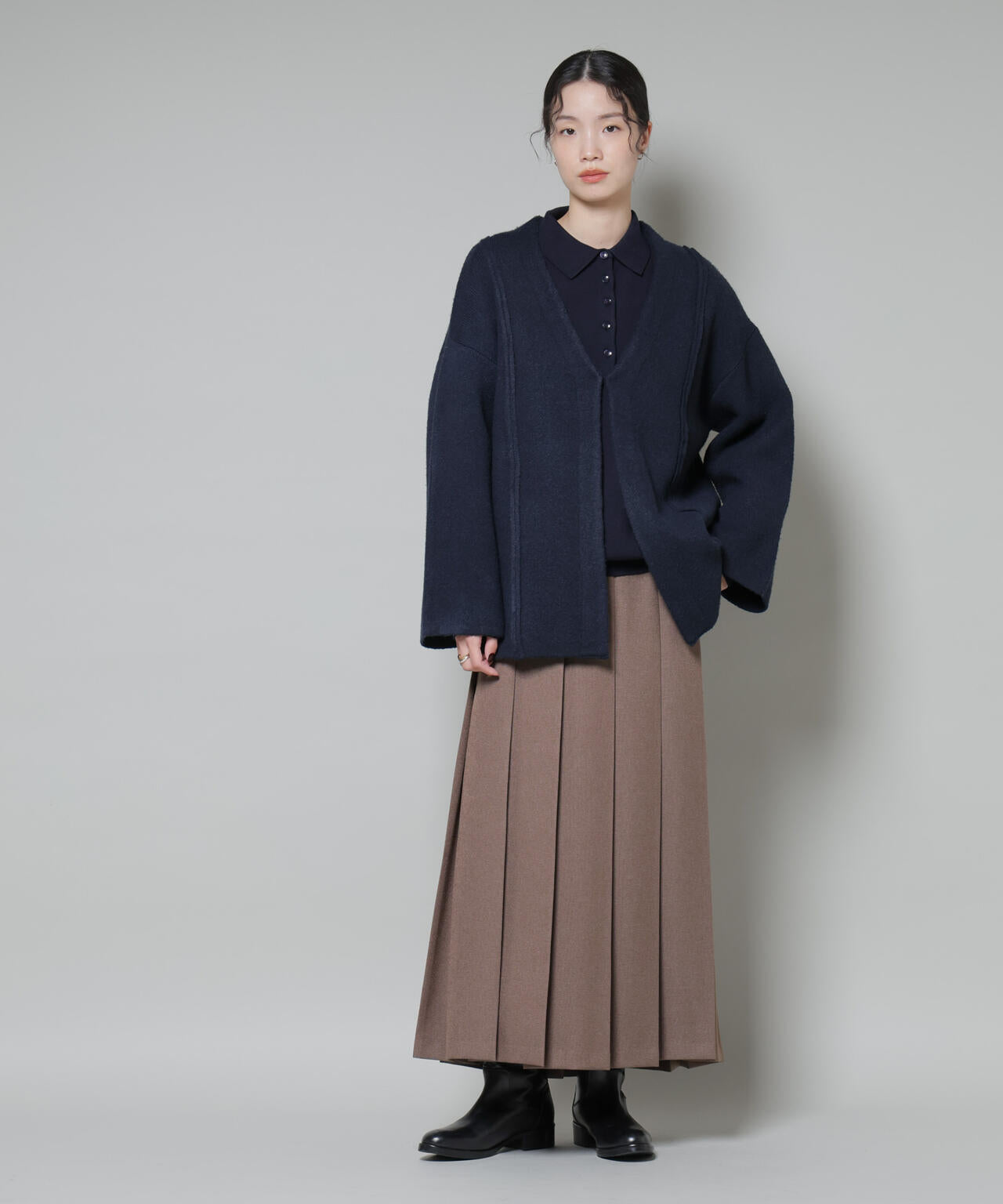 総針 ニットジャケット カーディガン