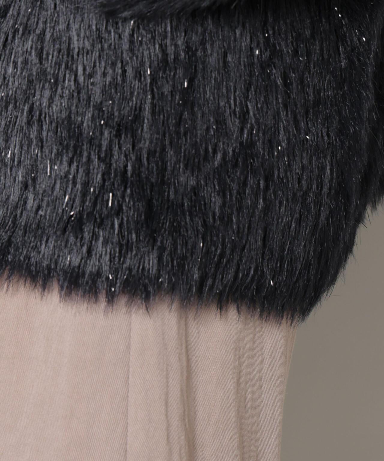 その他 gustave ミックスシャギー ボートネック ワイドニット