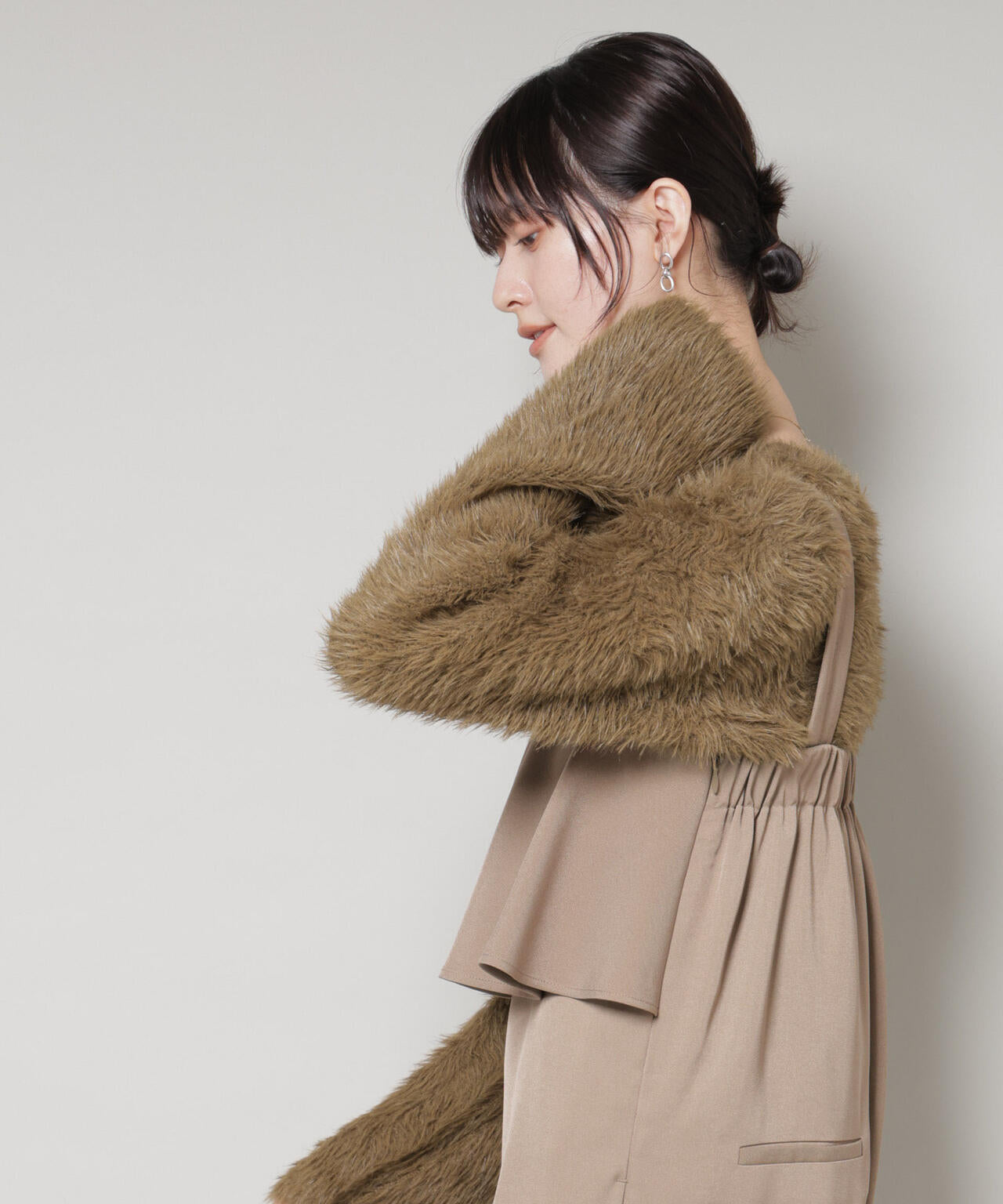 ミックスシャギーボートネックワイドニット 6735222352