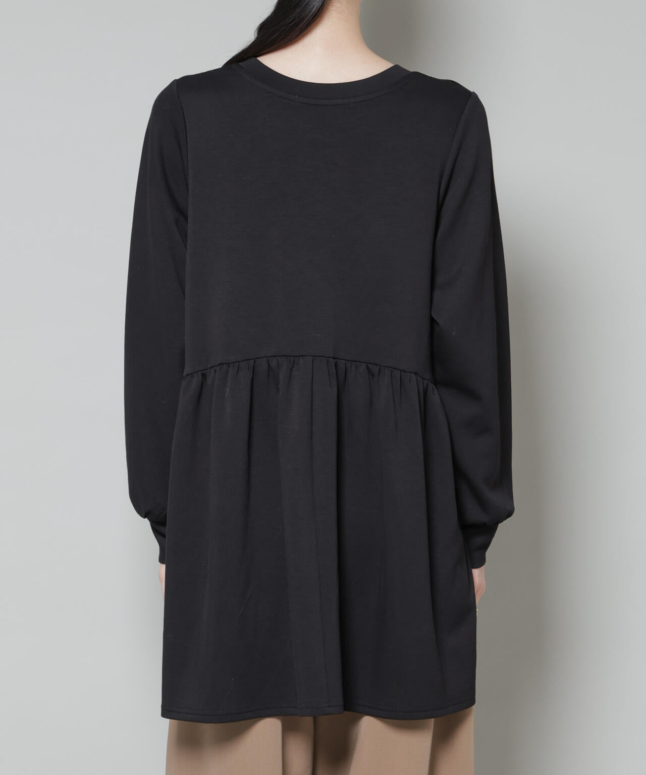 サーモジャージーウエスト切り替えギャザープルオーバー 6735223315