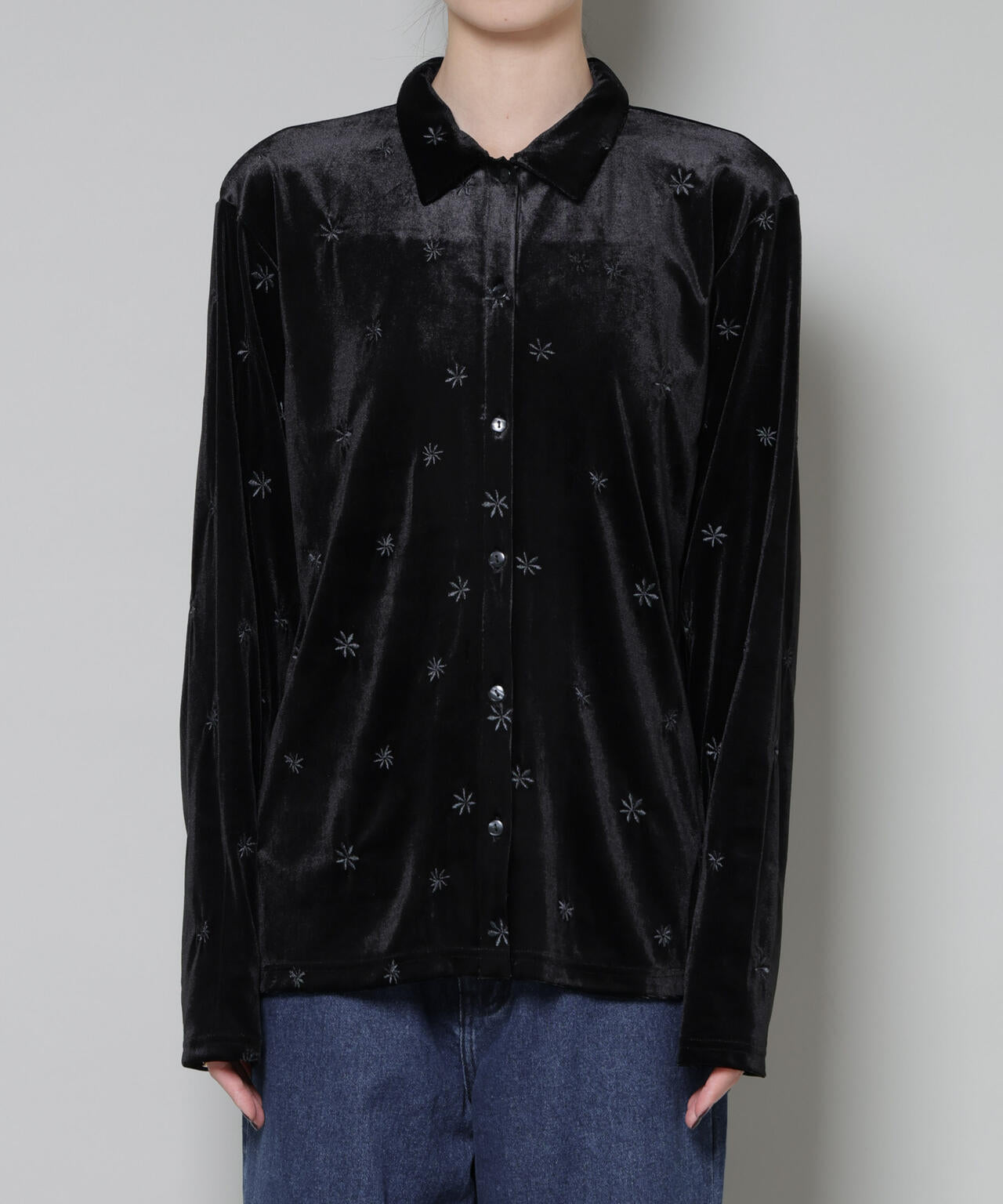 【専用ページ】jo_kt728さま 刺繍 ベロア カットシャツ ( セットアップ 可 )