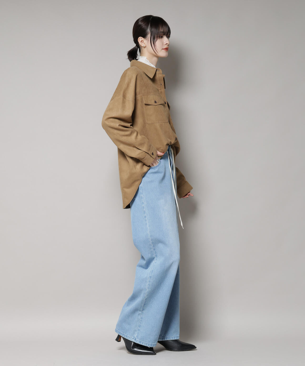ドロストワイドデニムパンツ 6735227309