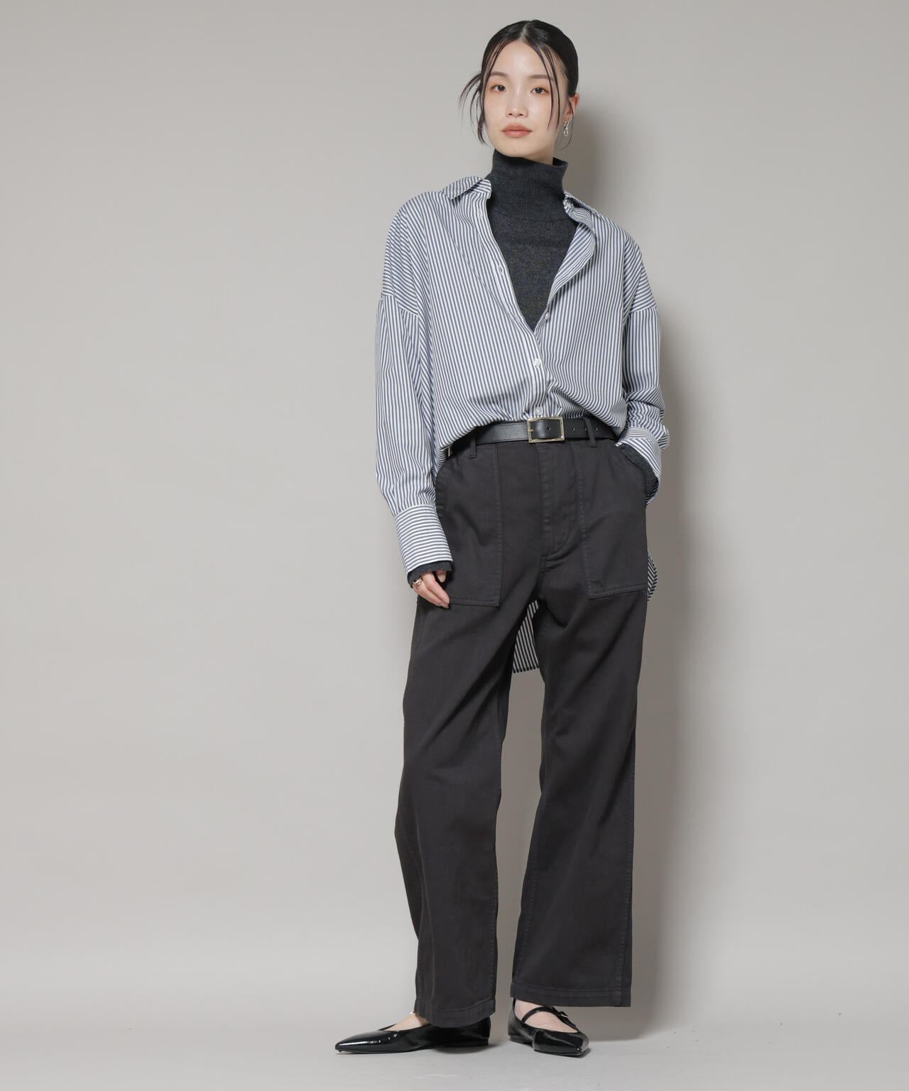 日本製　marka ベイカーパンツ　ブラック　marka ware BAKER PANTS|ベイカー パンツベイカー パンツ| MOONLOID