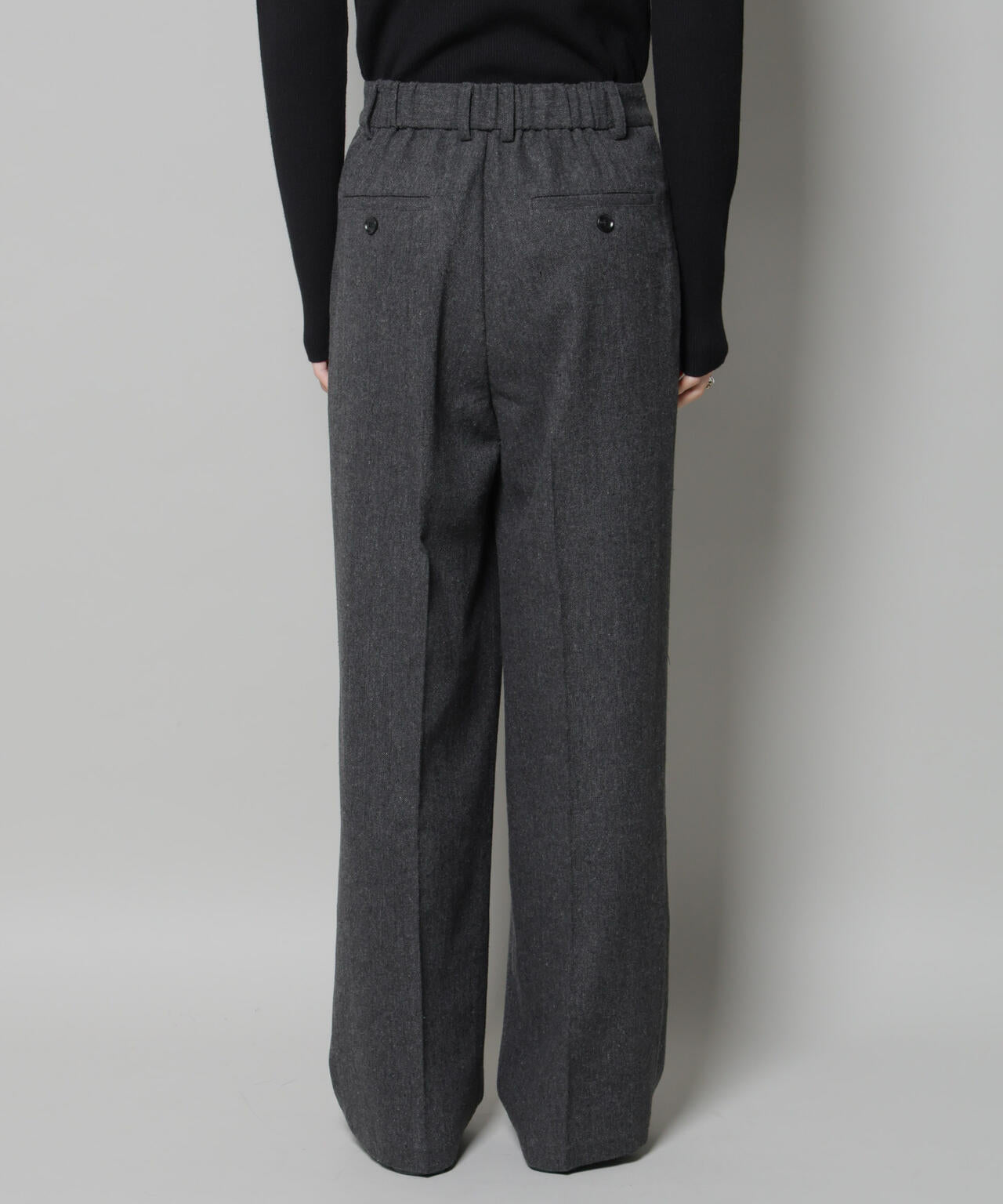 SUBLATIONS ツイードイージーワンタックフレアパンツ SUBLATIONS ツイードイージーワンタックフレアパンツ 値下げ