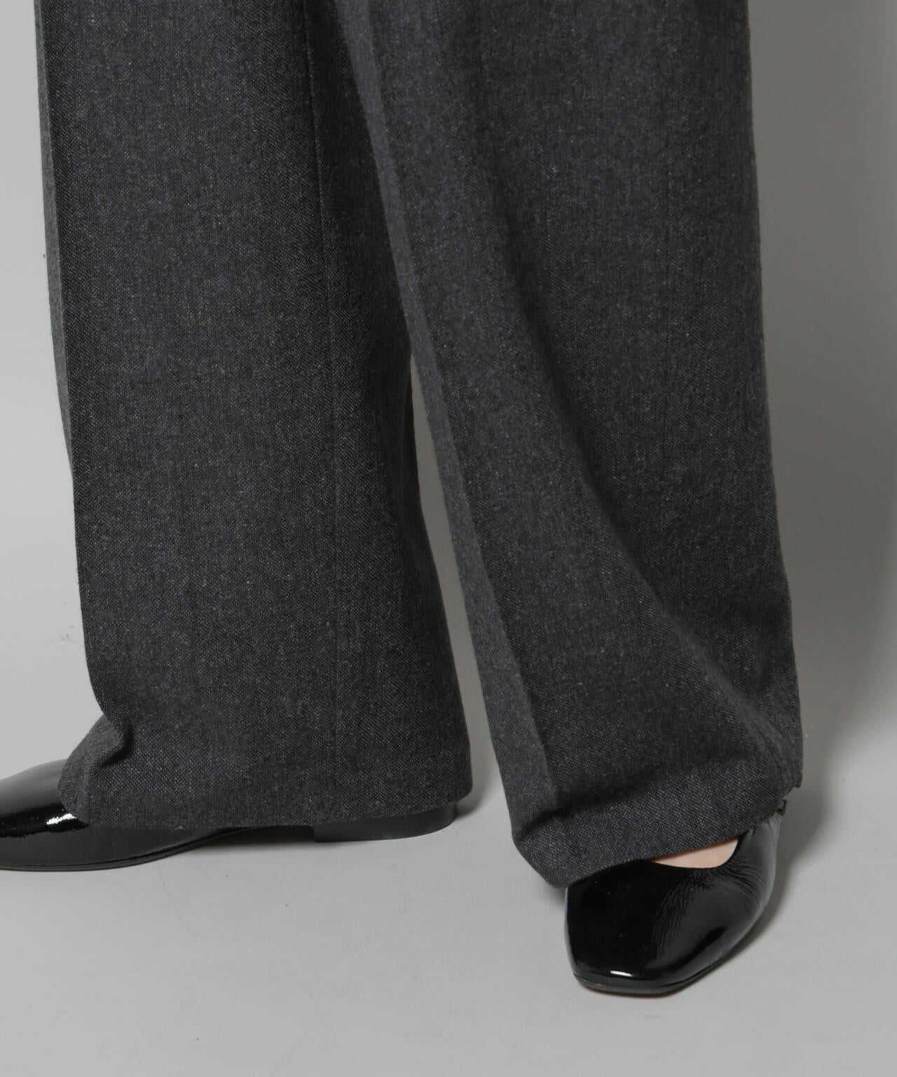 ツイードワンタックパンツ 6735227314