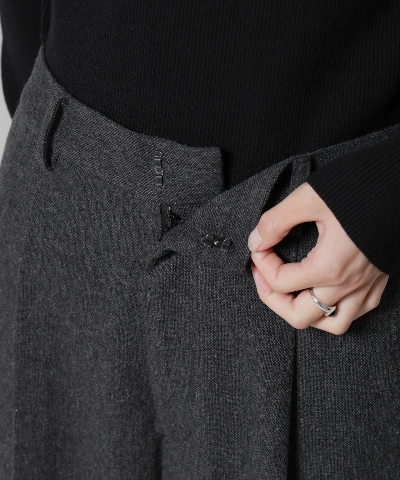 ツイードワンタックパンツ 6735227314