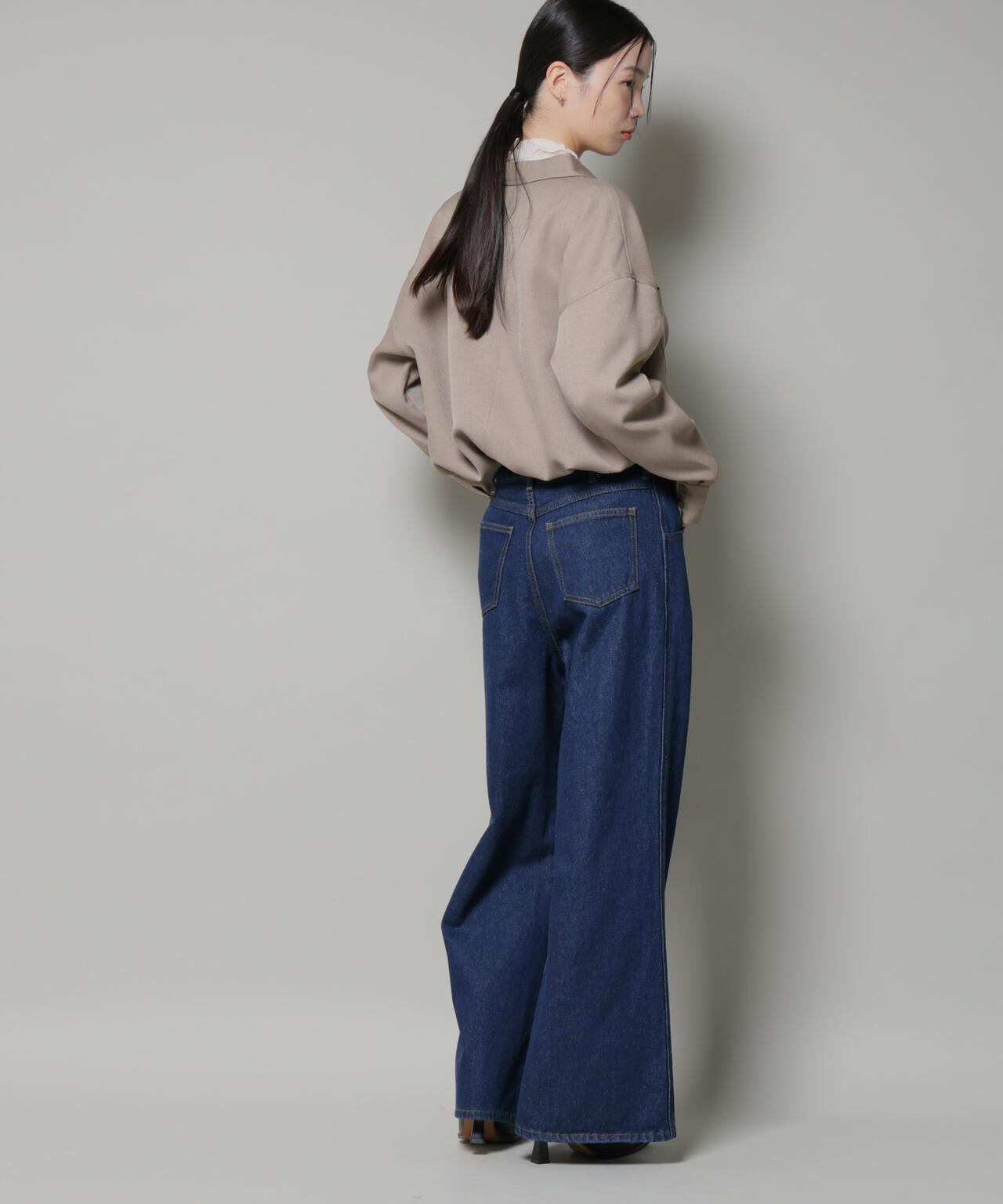 ワイド デニムパンツ