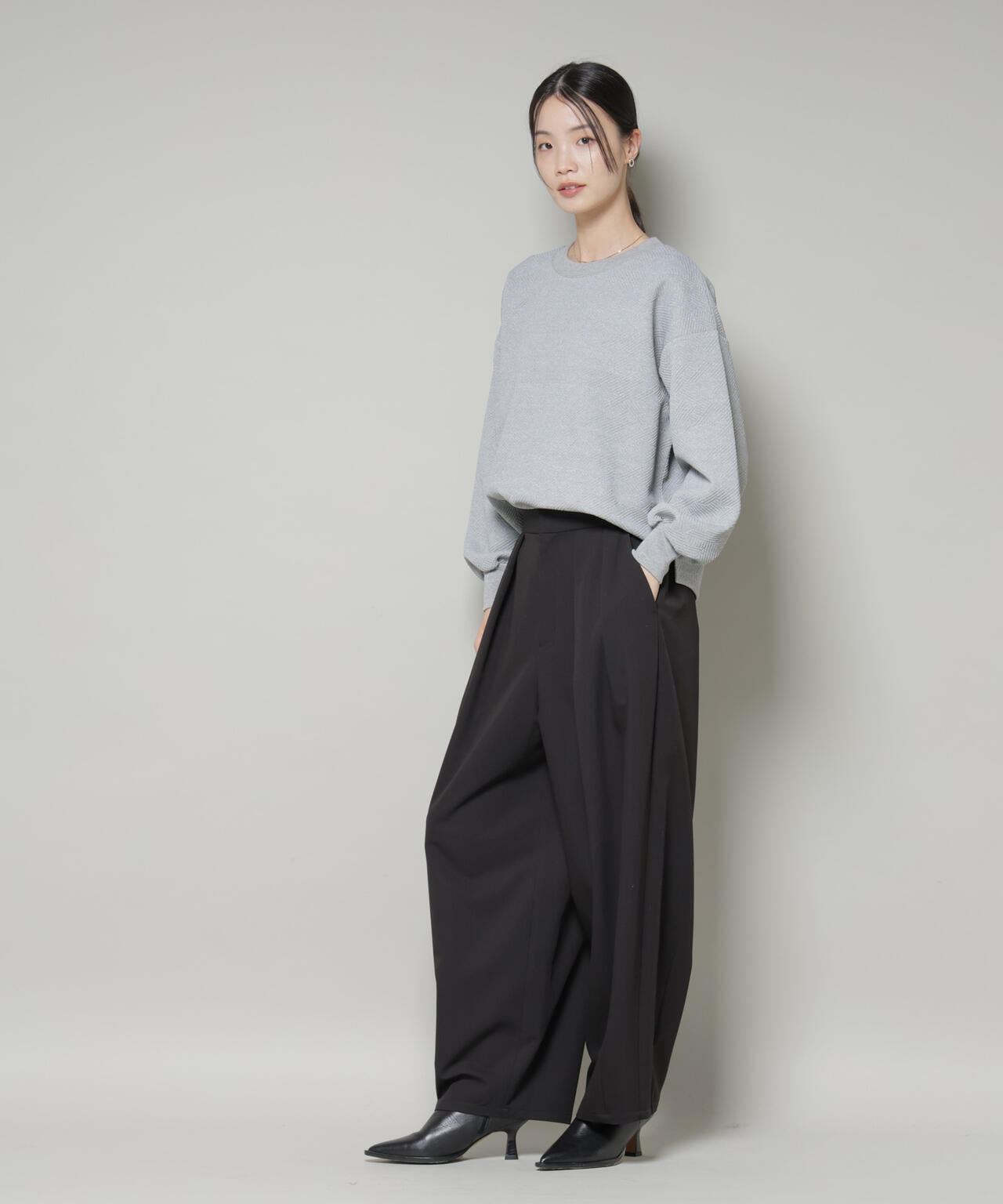 <値下げ>Lig. コクーンパンツ BLACK Msize インタック コクーン パンツ