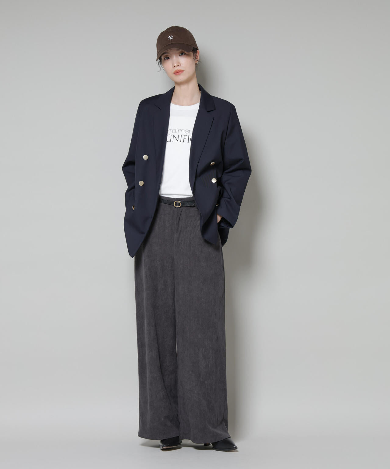 ソフトコーデュロイストレートパンツ 6735227319