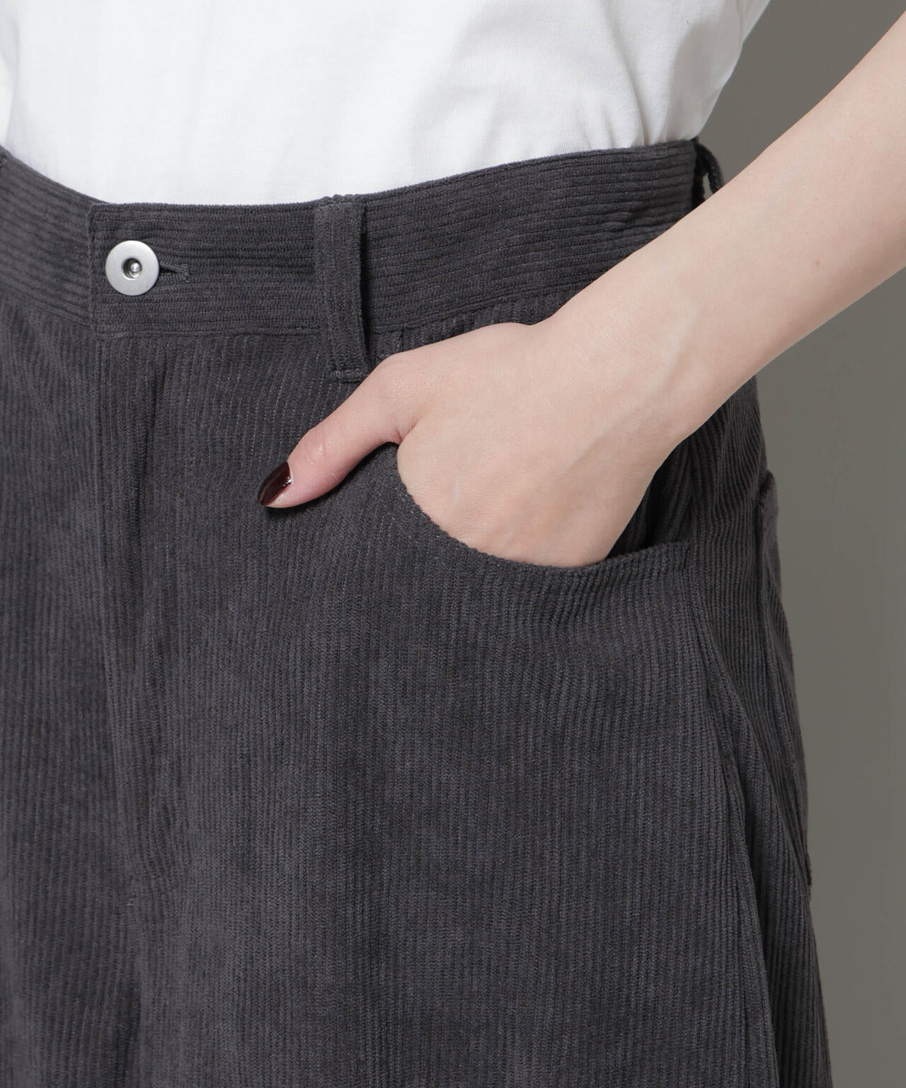 ソフトコーデュロイストレートパンツ 6735227319