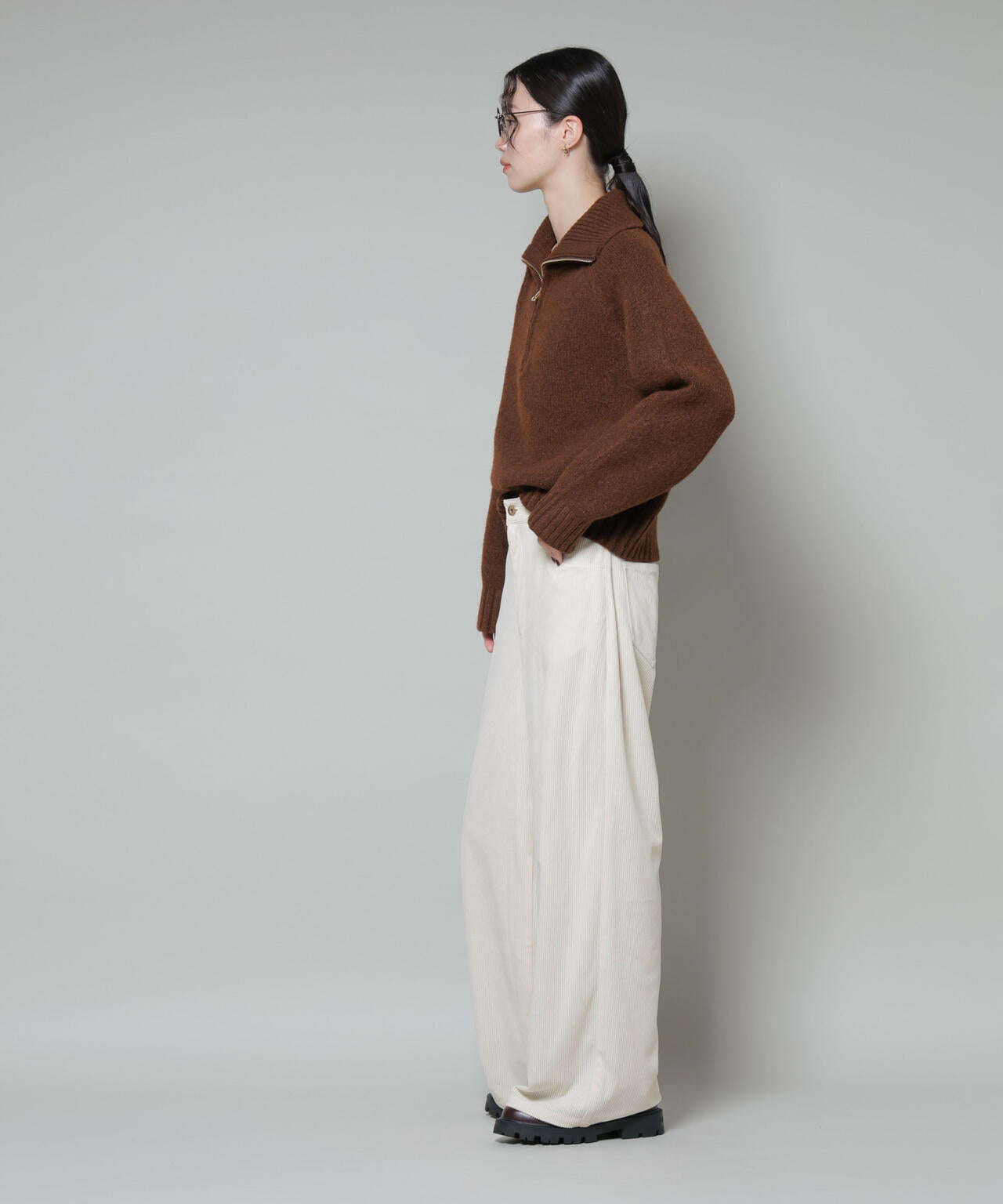 ソフトコーデュロイストレートパンツ 6735227319