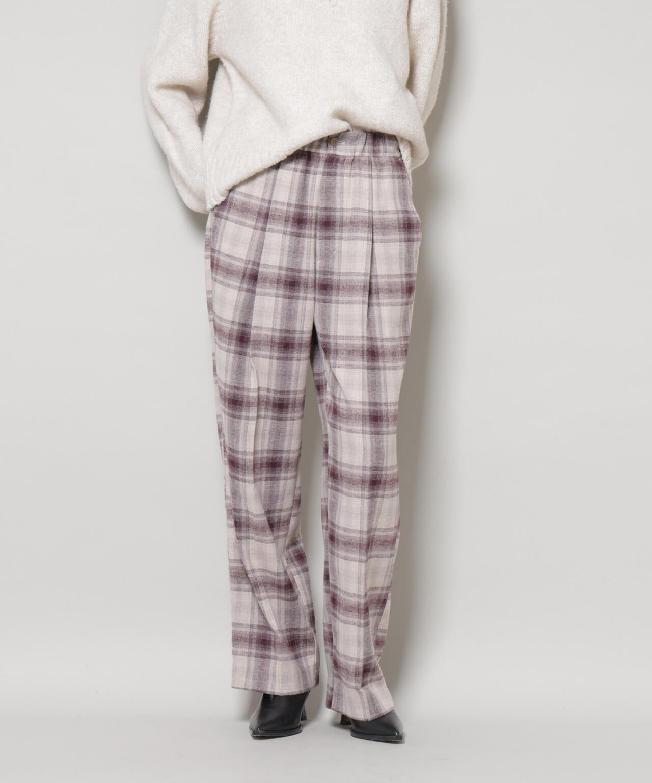 オンブレーチェックタックパンツ(セットアップ可) 6735227320