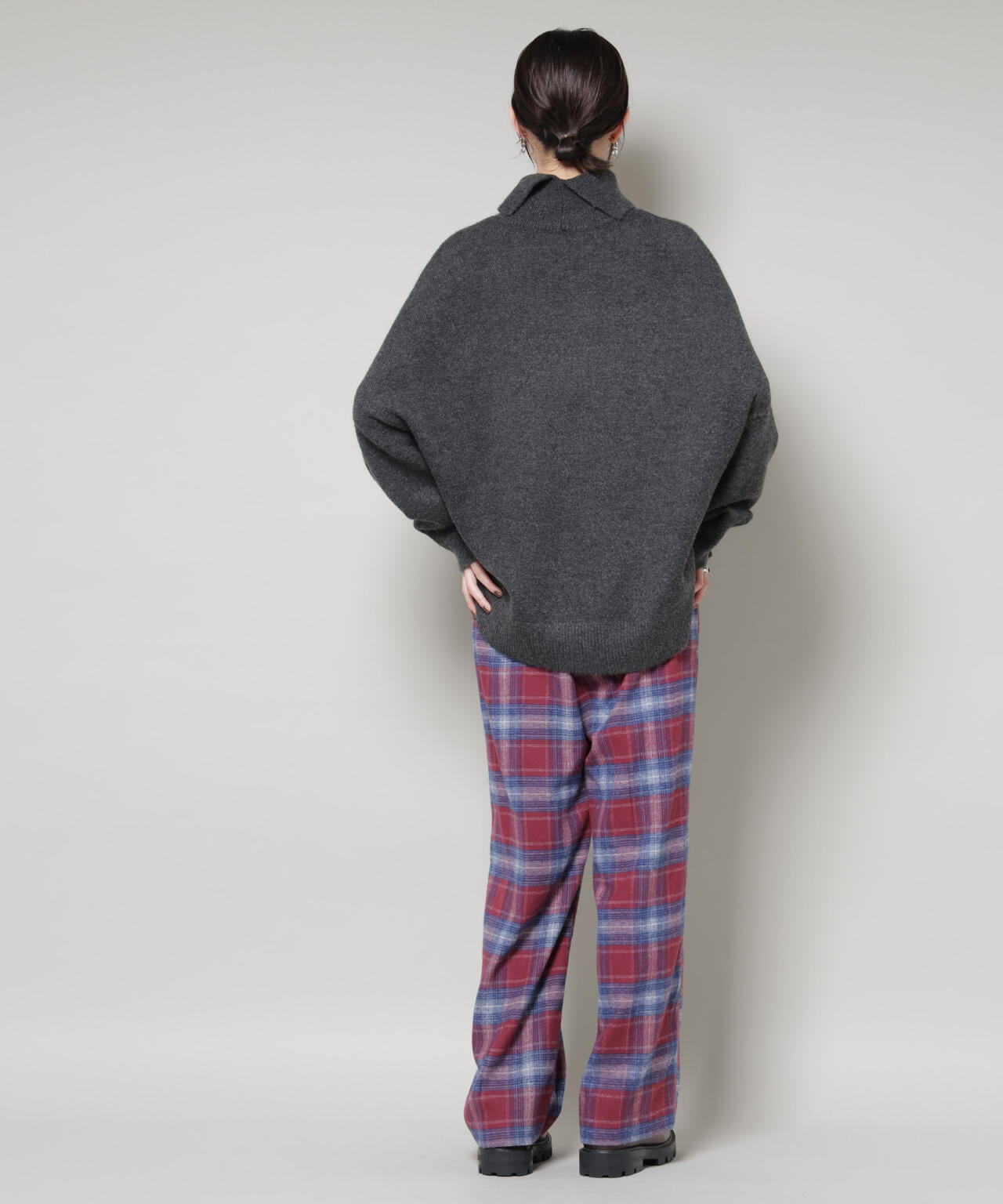 オンブレーチェックタックパンツ(セットアップ可) 6735227320